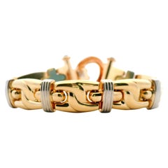 Pulsera de eslabones de oro amarillo de fabricación italianaPulsera de eslabones de oro amarillo de fabricación italiana