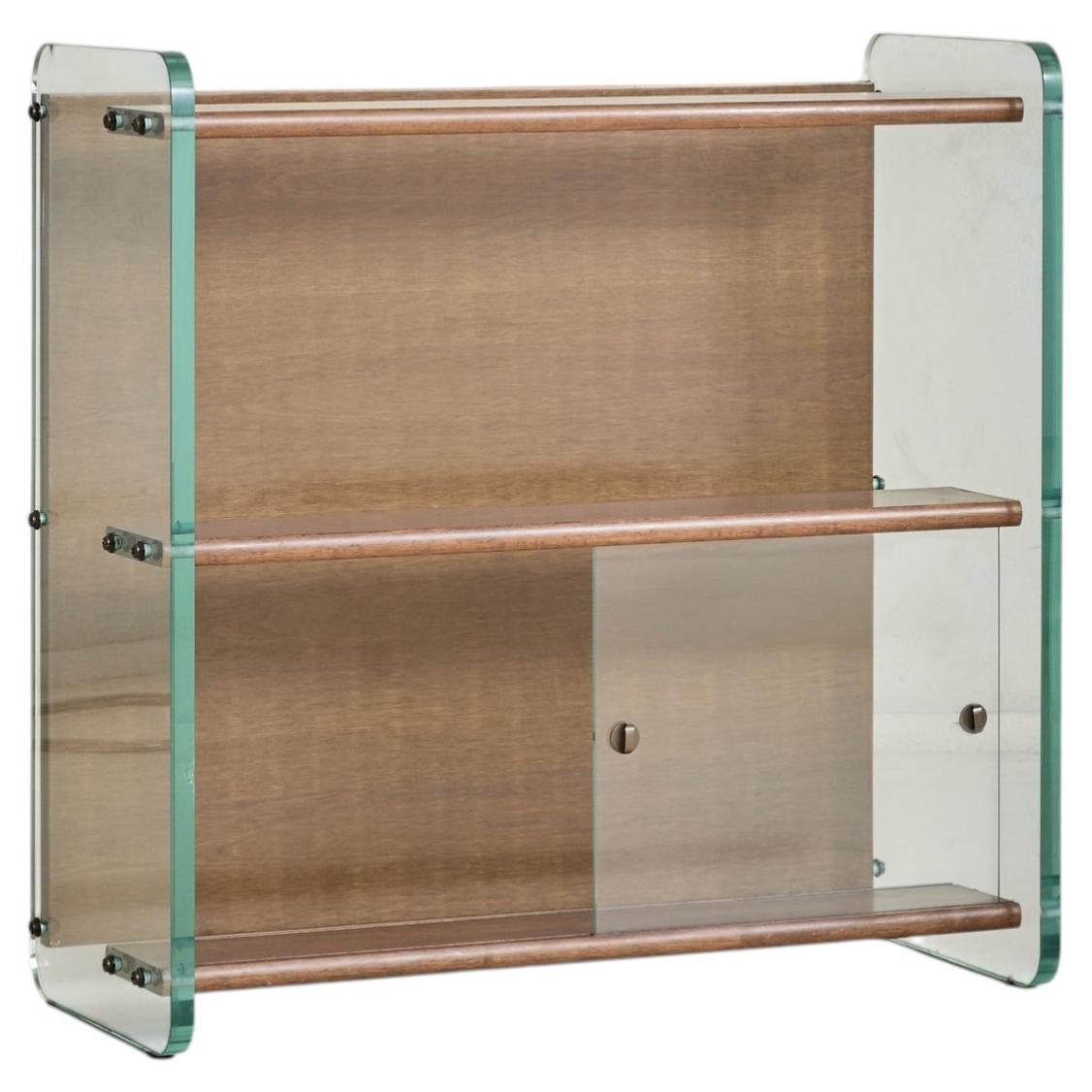 Italian Mahogany Bookcase by Vittorio Parigi & Nani Prina for Rimadesio, 1960s