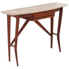 Italian Mahogany Brass Onix Marble Console Table from 

LA Permanente

 Cantu
