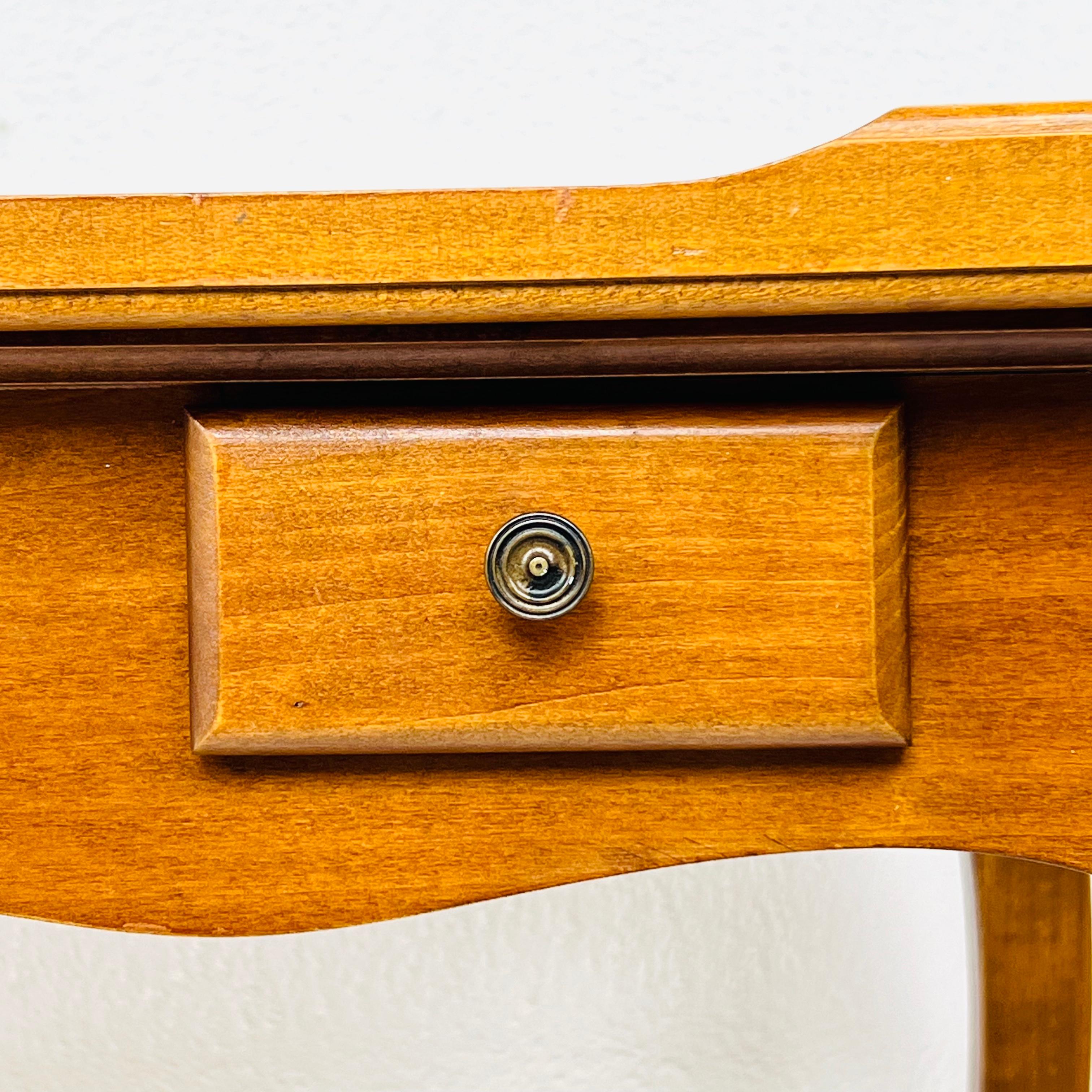 Italian Mahogany Inlaid Flip Top Game Table 4