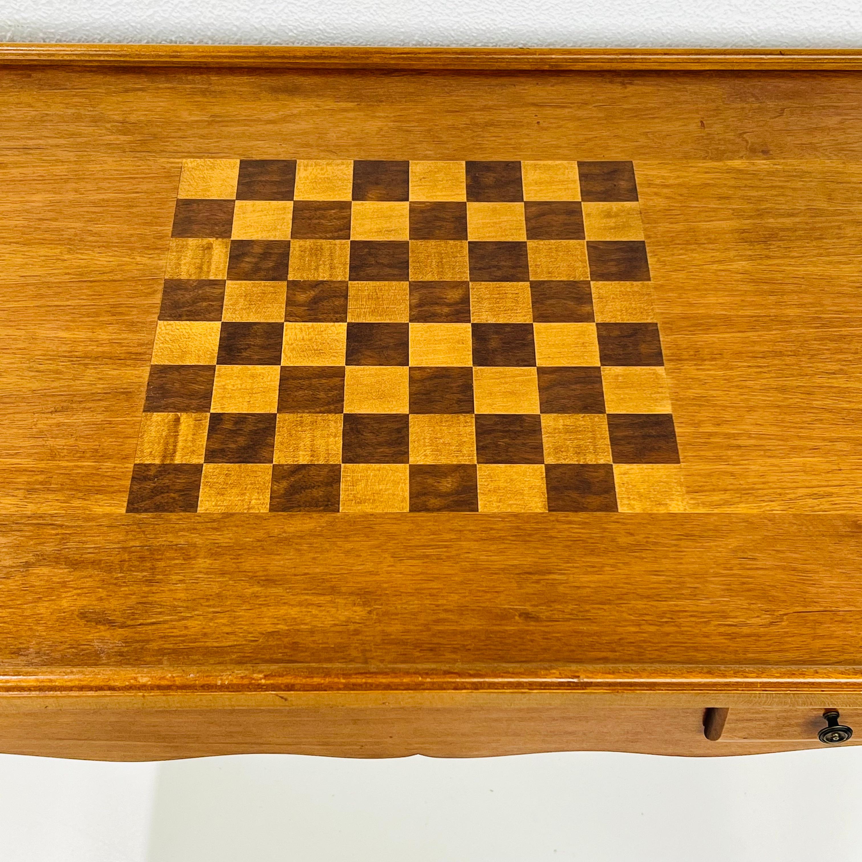 Italian Mahogany Inlaid Flip Top Game Table 6