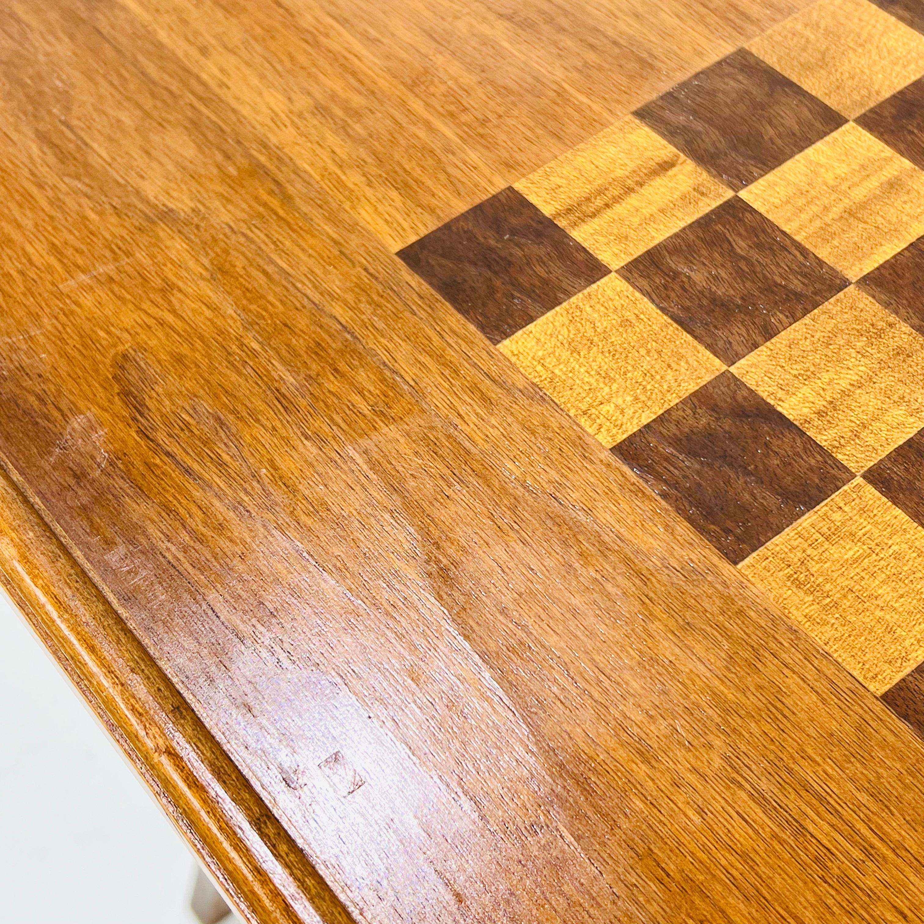 Italian Mahogany Inlaid Flip Top Game Table 7