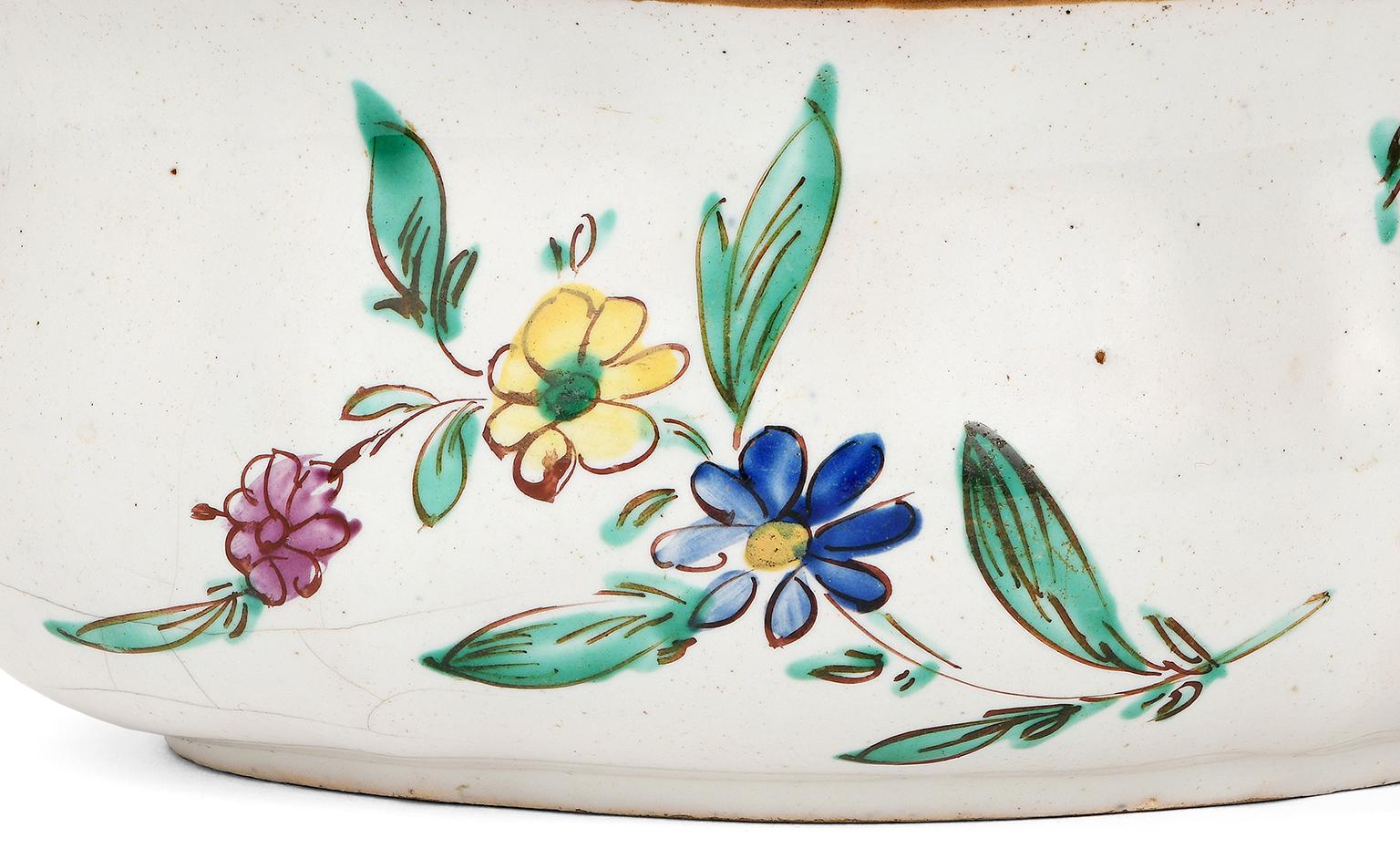 Azucarero antiguo italiano de Maiolica, Lodi, 1770-1780 en venta 5