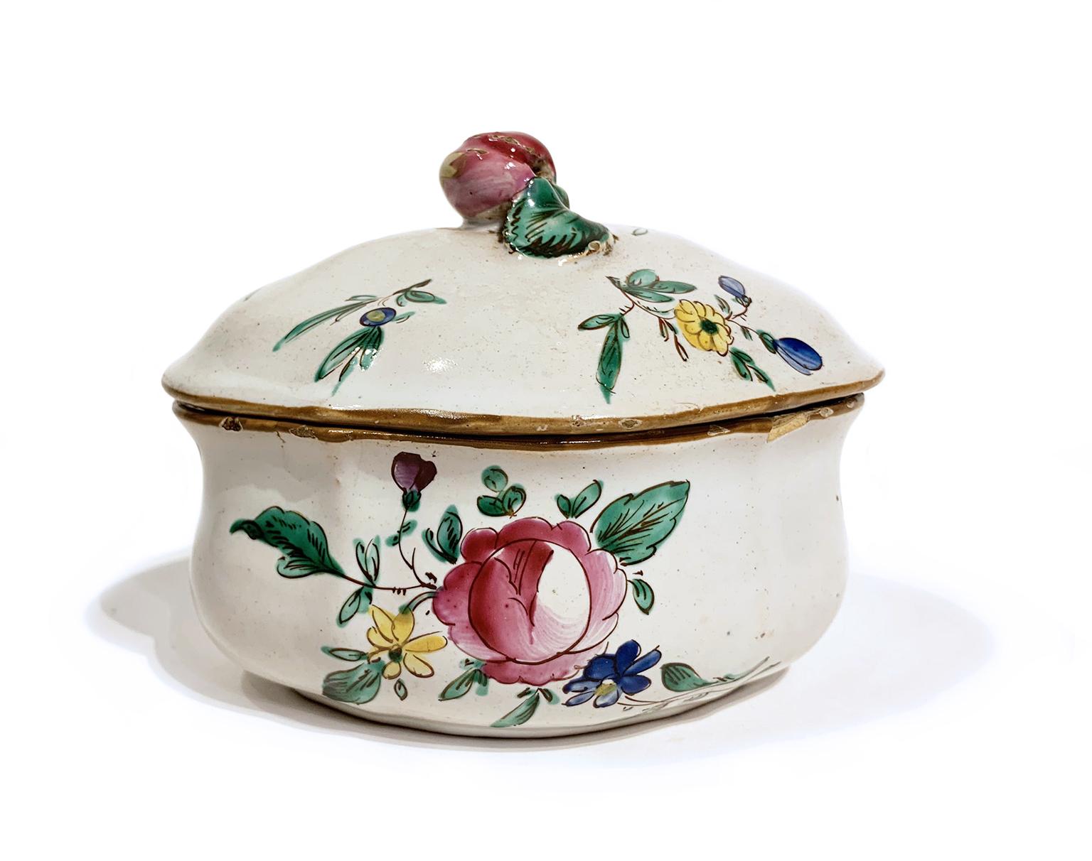 Azucarero antiguo italiano de Maiolica, Lodi, 1770-1780 Italiano en venta