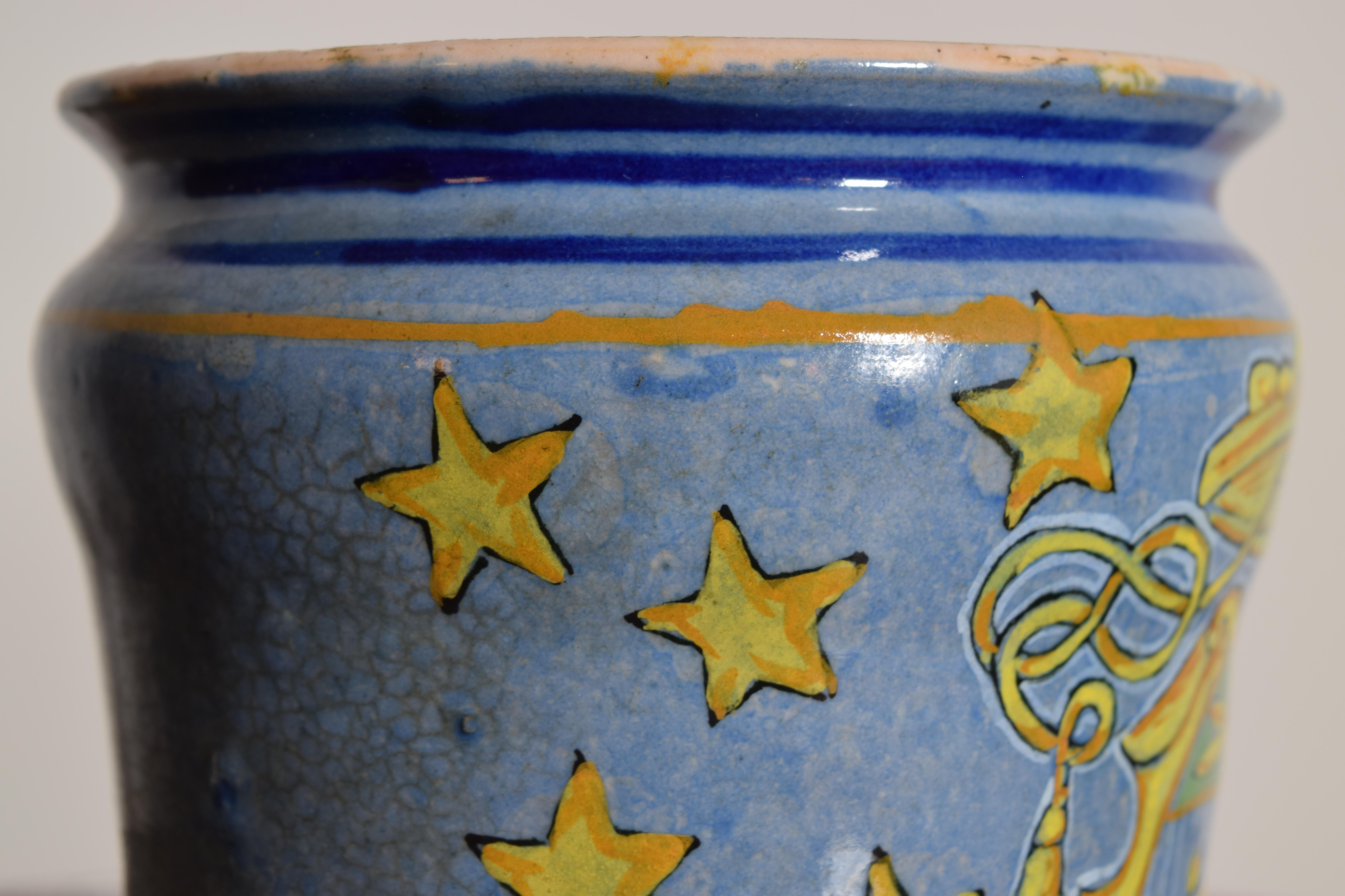 Italienischer Maiolica-Apothekenkrug im Zustand „Gut“ im Angebot in Atlanta, GA