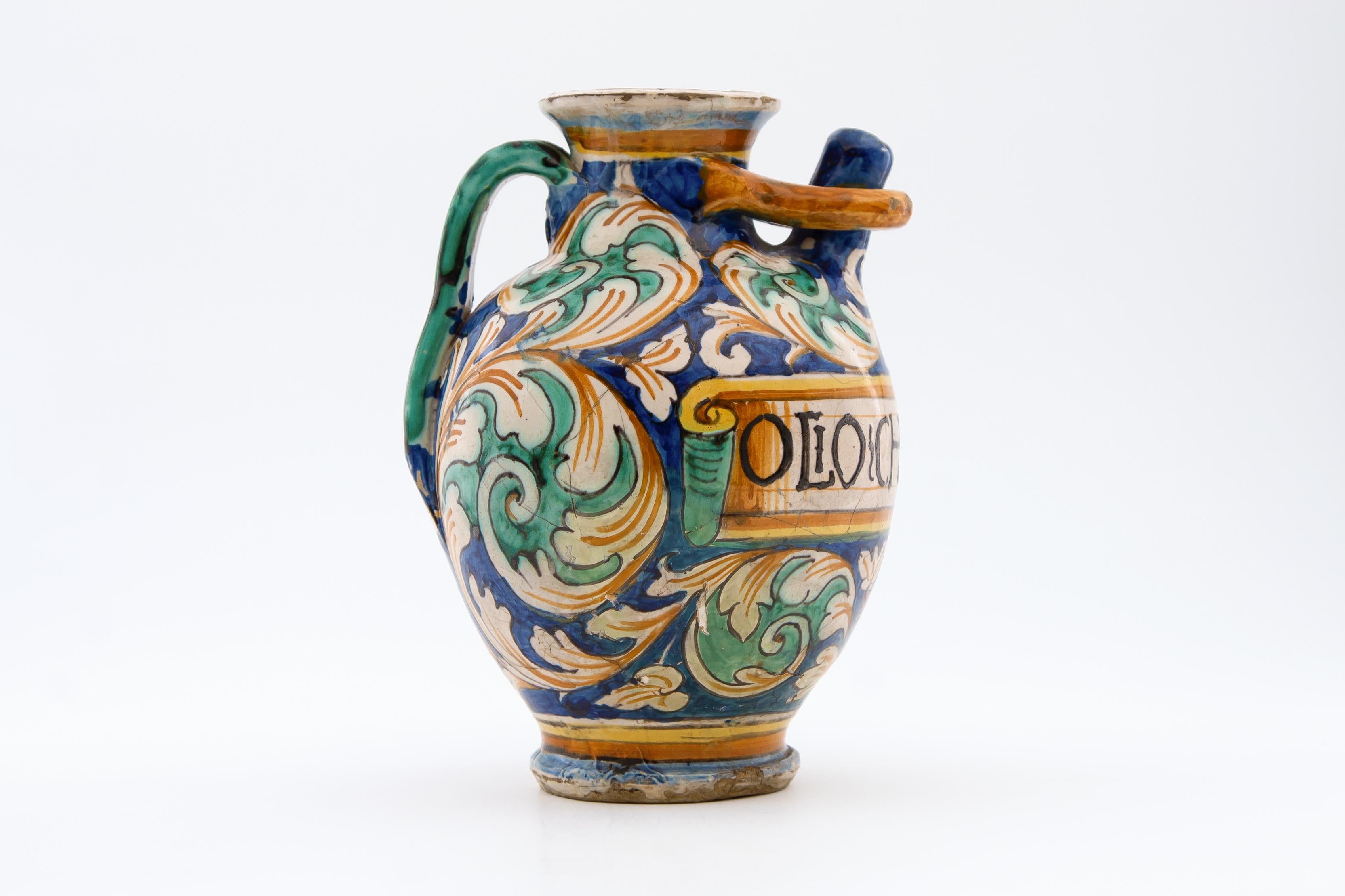 18th Century and Earlier Italian Maiolica Pharmacy Jar