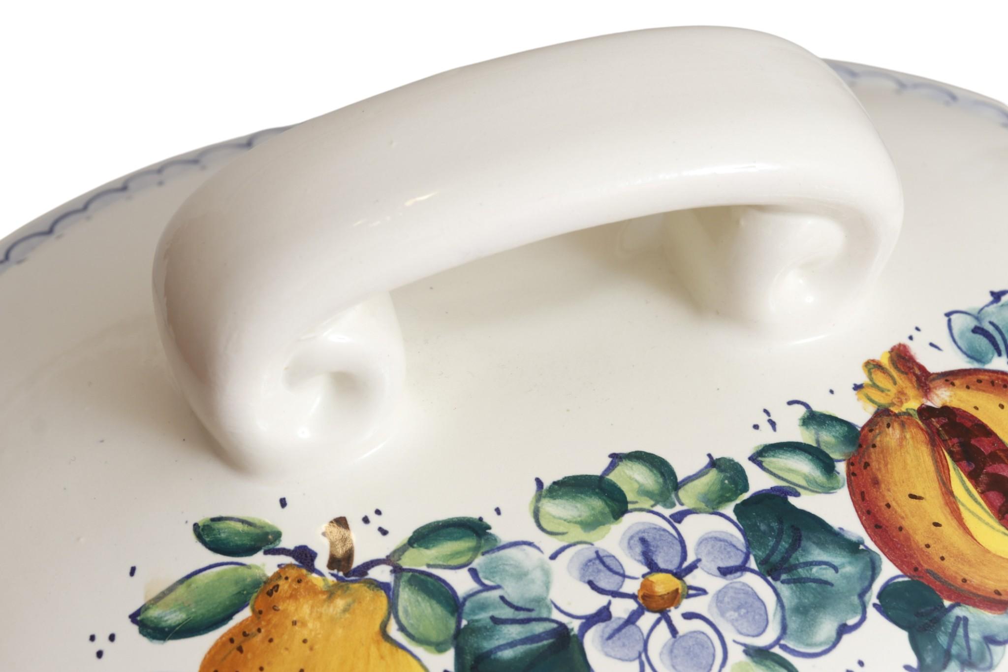 Italian Majolica Biscotti and Cioccolatini Jars, Set of 2 For Sale 2