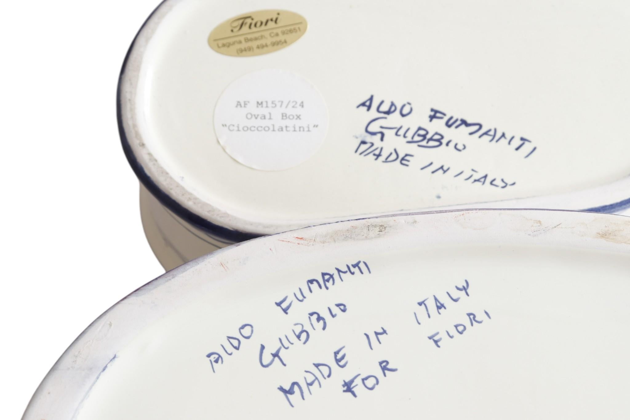 Italian Majolica Biscotti and Cioccolatini Jars, Set of 2 For Sale 3