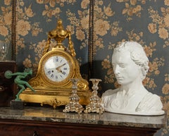 Buste d'homme en céramique majolique italienne - Style Empire romain