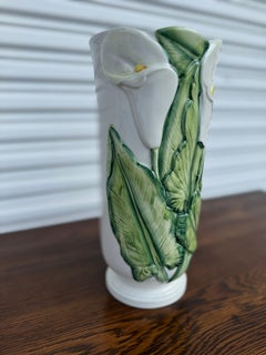 Italian Majolica Floral Vase