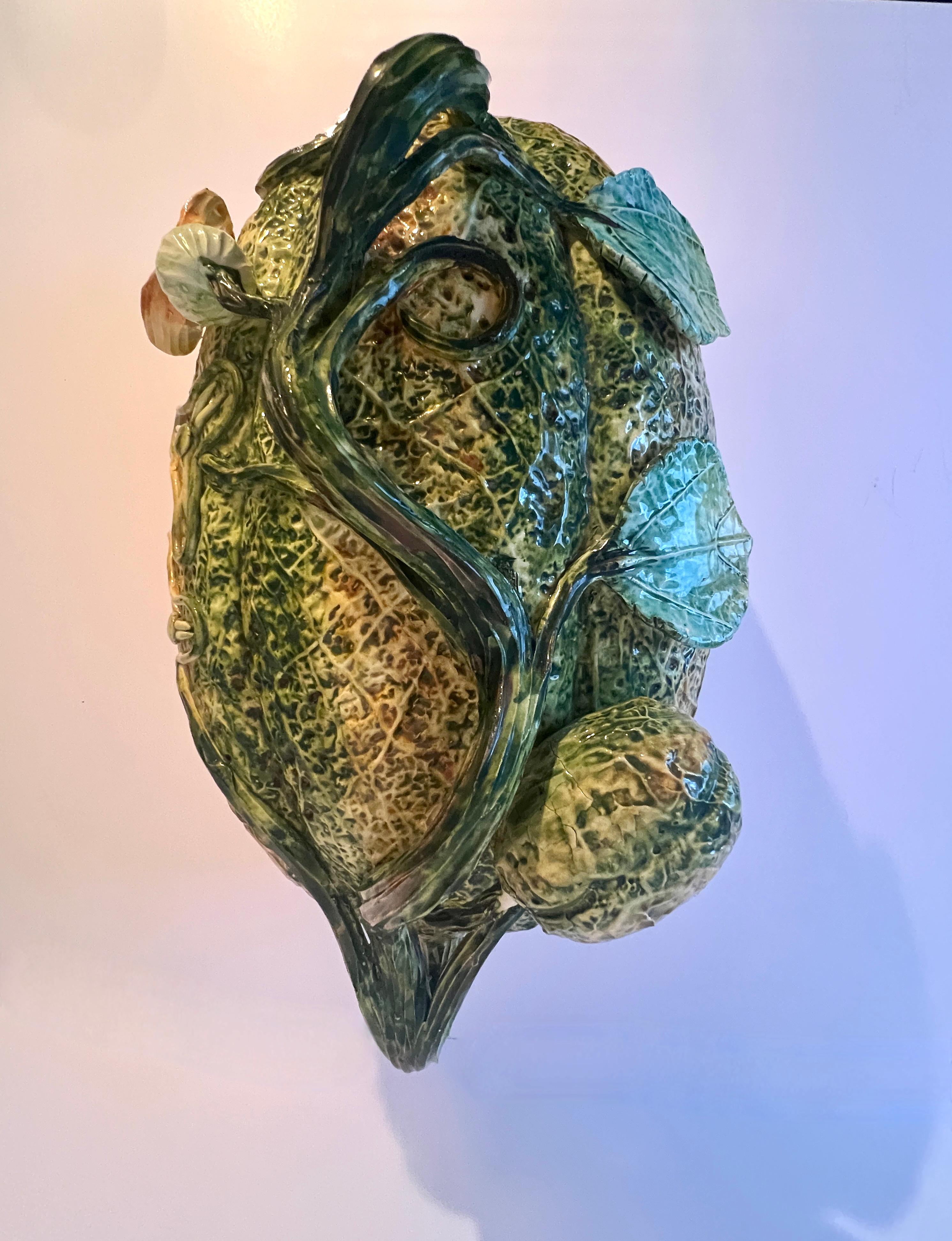 Zuppiera in maiolica italiana Meiselman con mestolo e piatto di portata 9