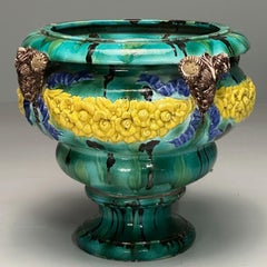 Italian, Majolica, Modern, Palatial Jardinière or Planter, Outdoor, Italy, 1930