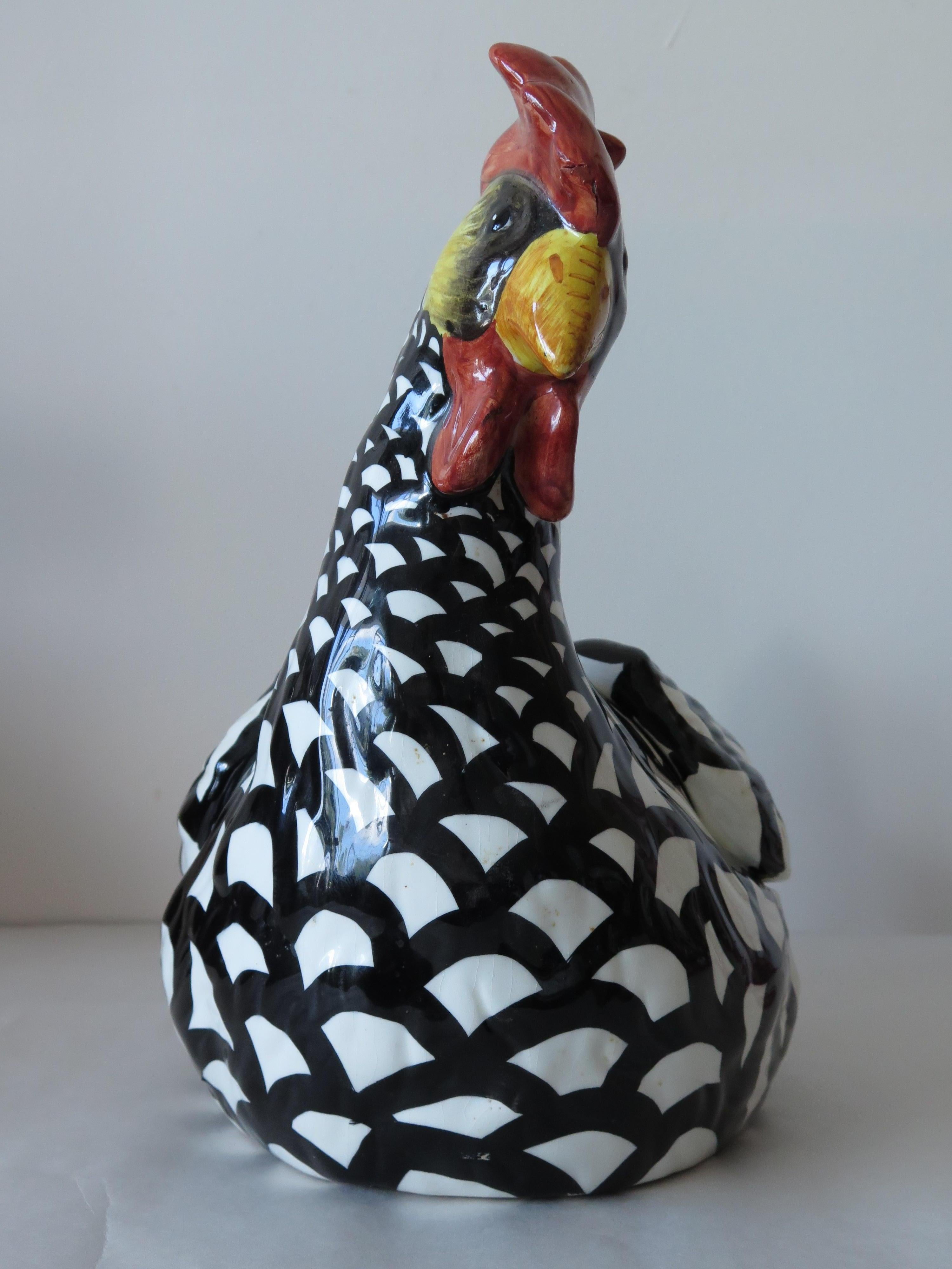 Italian Majolica Rooster For Sale 2