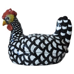 Coq en majolique italienne