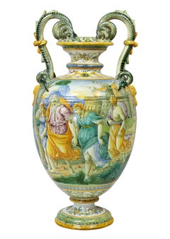 Italian Majolica Vase by Cantagalli
