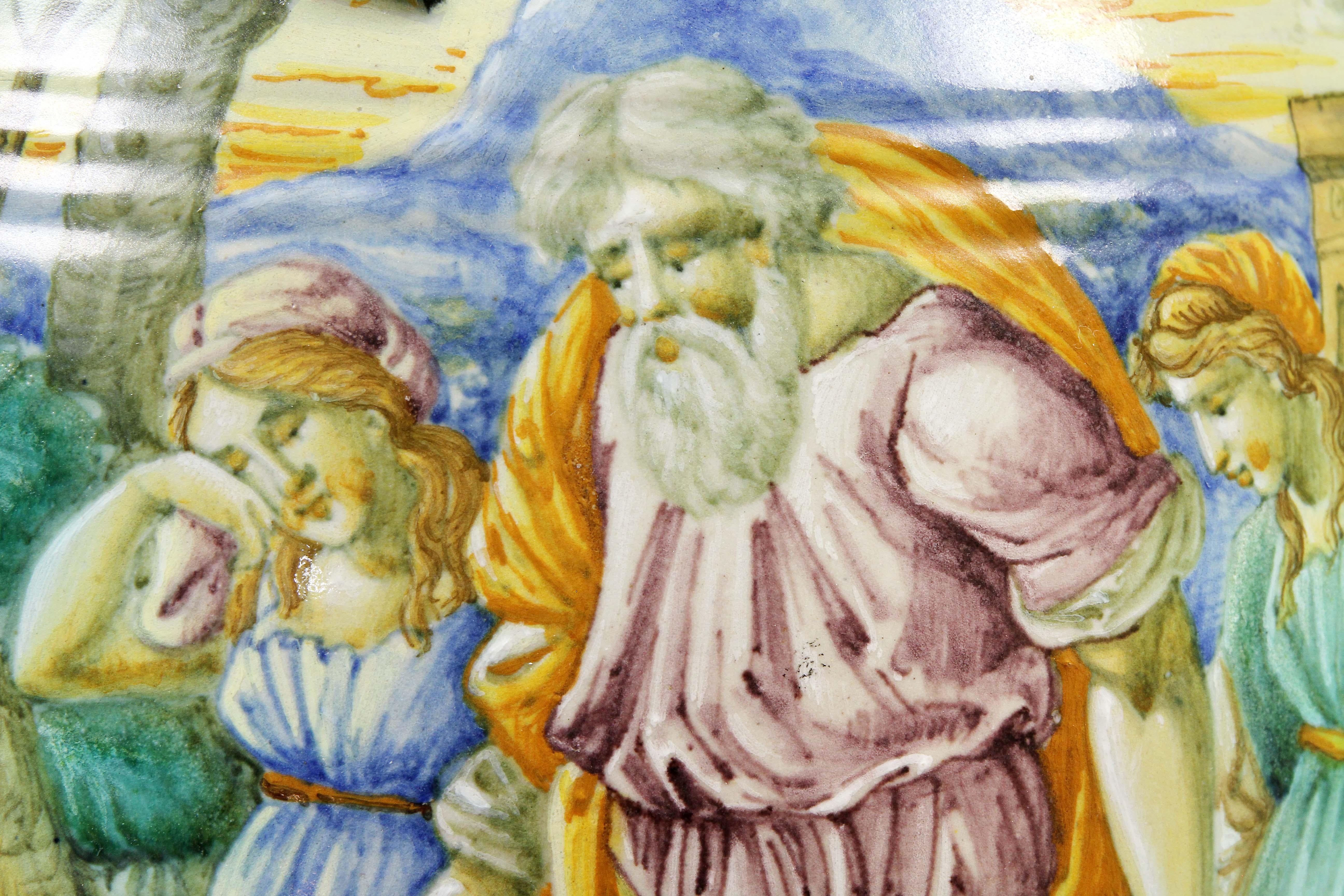 Vaso in maiolica italiana di Cantagalli 1