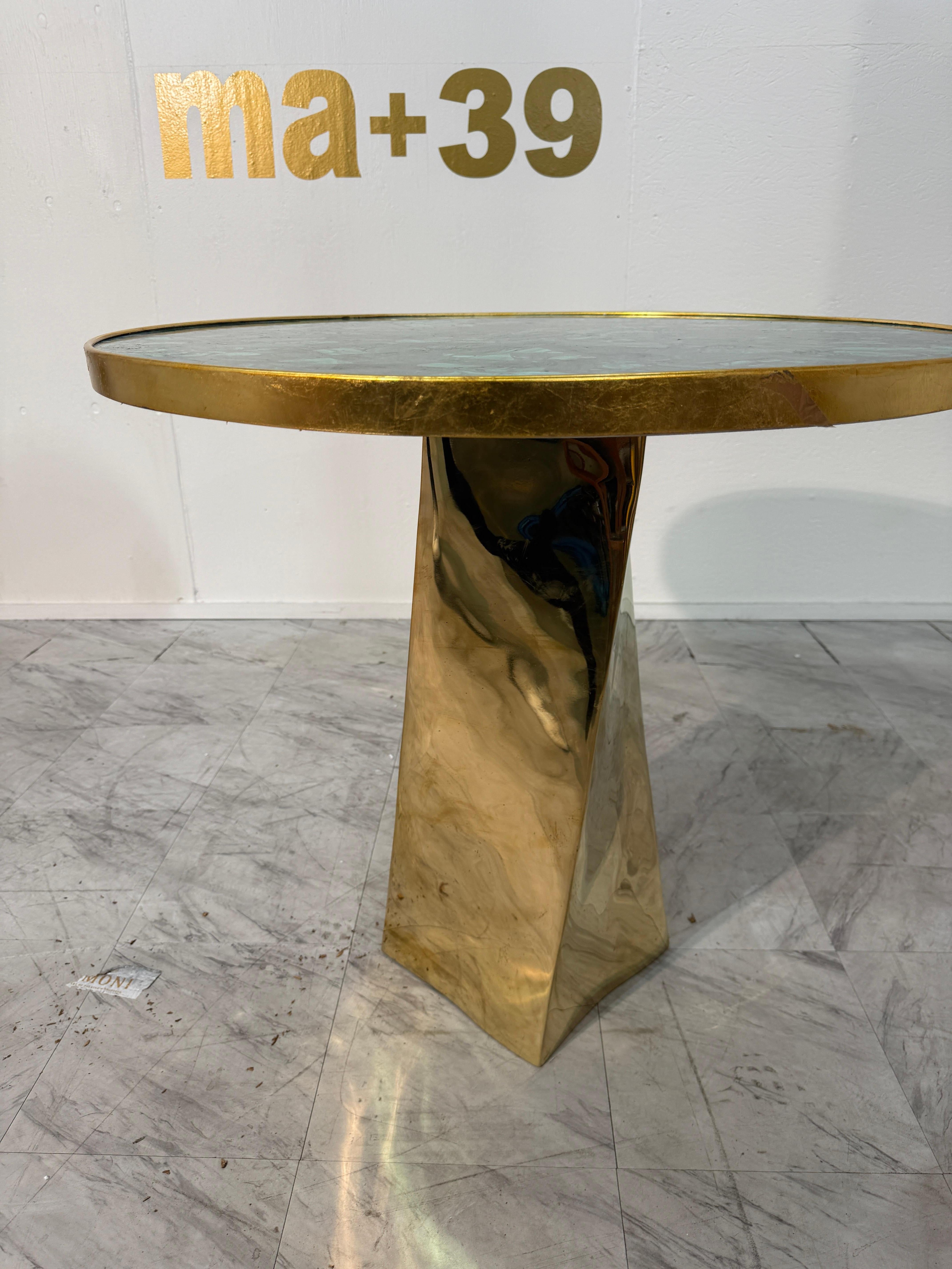 Tavolo italiano in malachite e bronzo della Fonderia Artistica Ruocco, anni '90 In condizioni buone in vendita a Los Angeles, CA