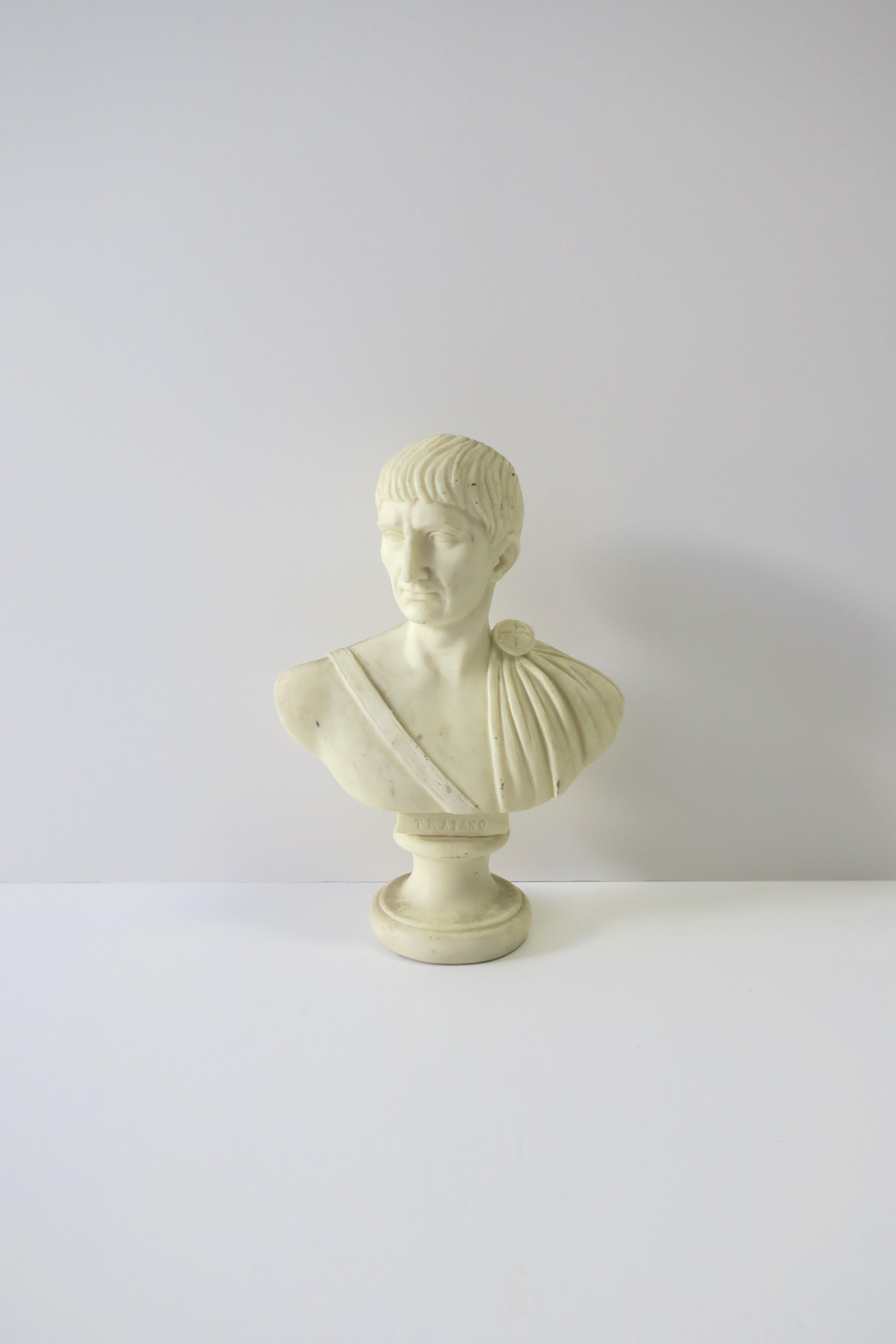 Italian Male Bust Sculptures, Set of 3 For Sale 1