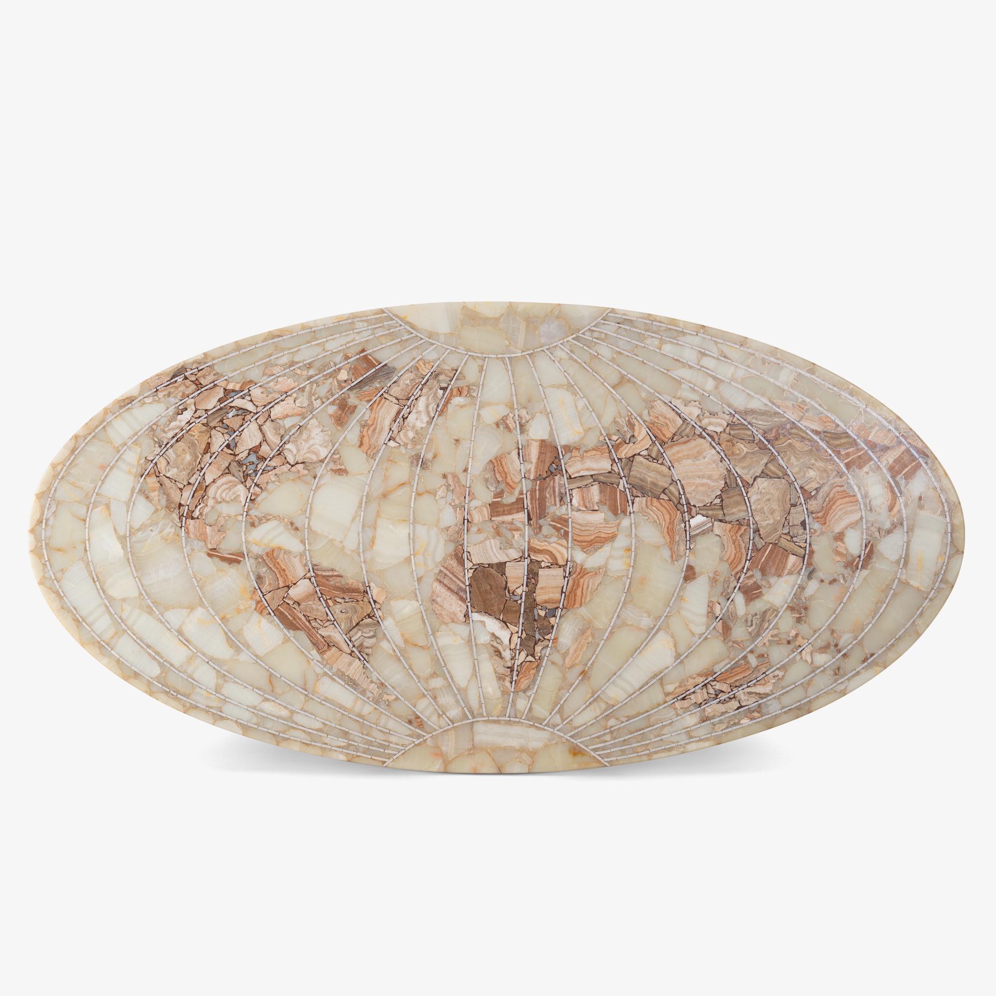 Our objective is to procure some of the world’s most wonderful designs, and in this case, it seems that we’ve found the world itself. We immediately fell in love with this rarely seen stone art masterpiece which based on research we are attributing