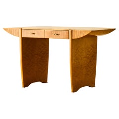 Italian Maple and Brass Console c. 1955