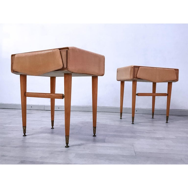 Italian Maple Bedroom Set Attributed To Silvio Cavatorta 1950s