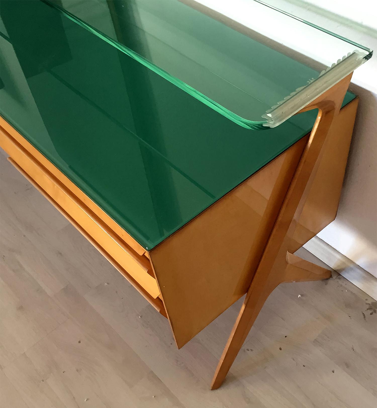 Italian Maple Sideboard Vanity Dresser by Vittorio & Plinio Dassi, 1950s 2