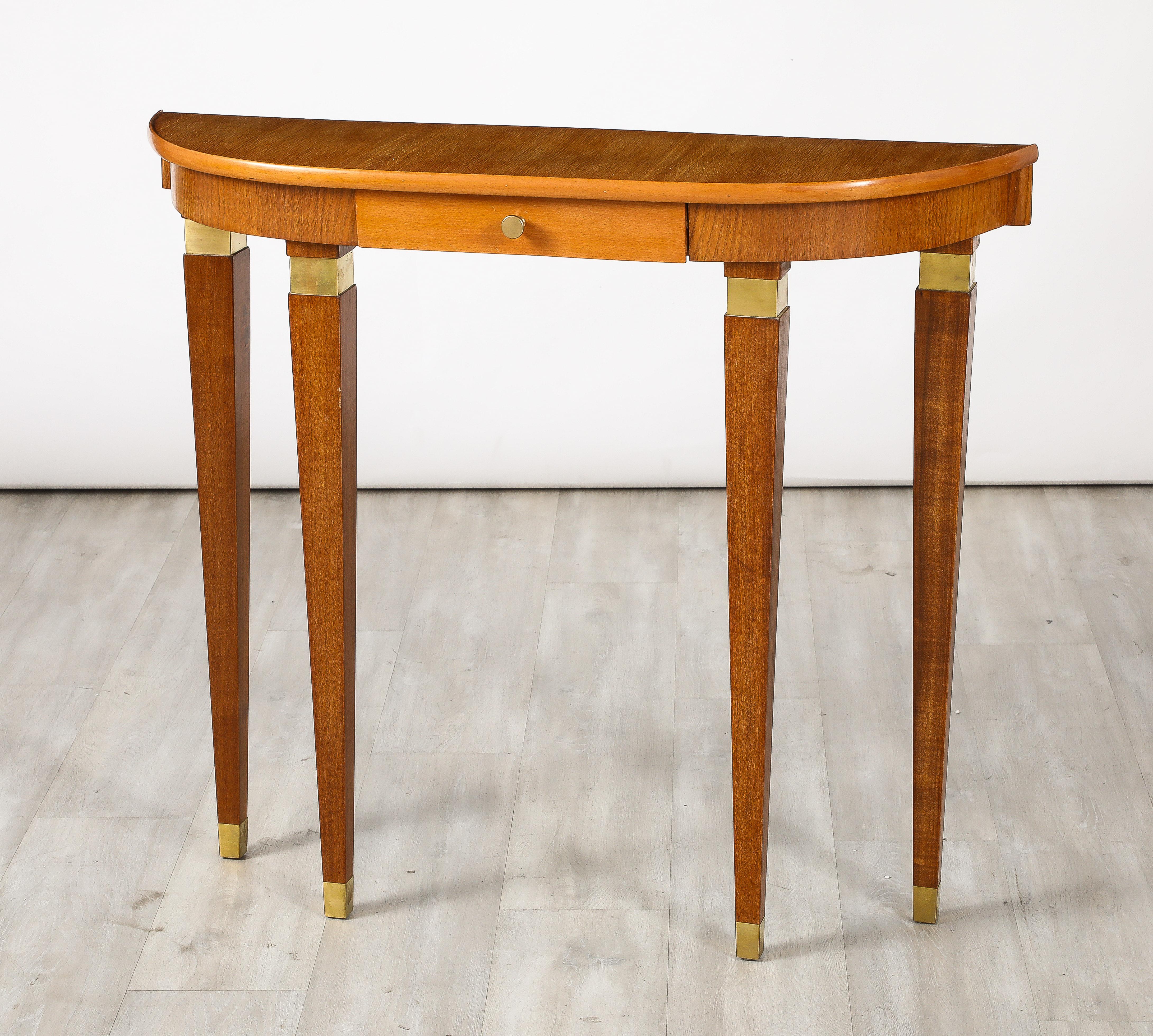 Italian Maple Wood Console Table, Italy, circa 1940  For Sale 12