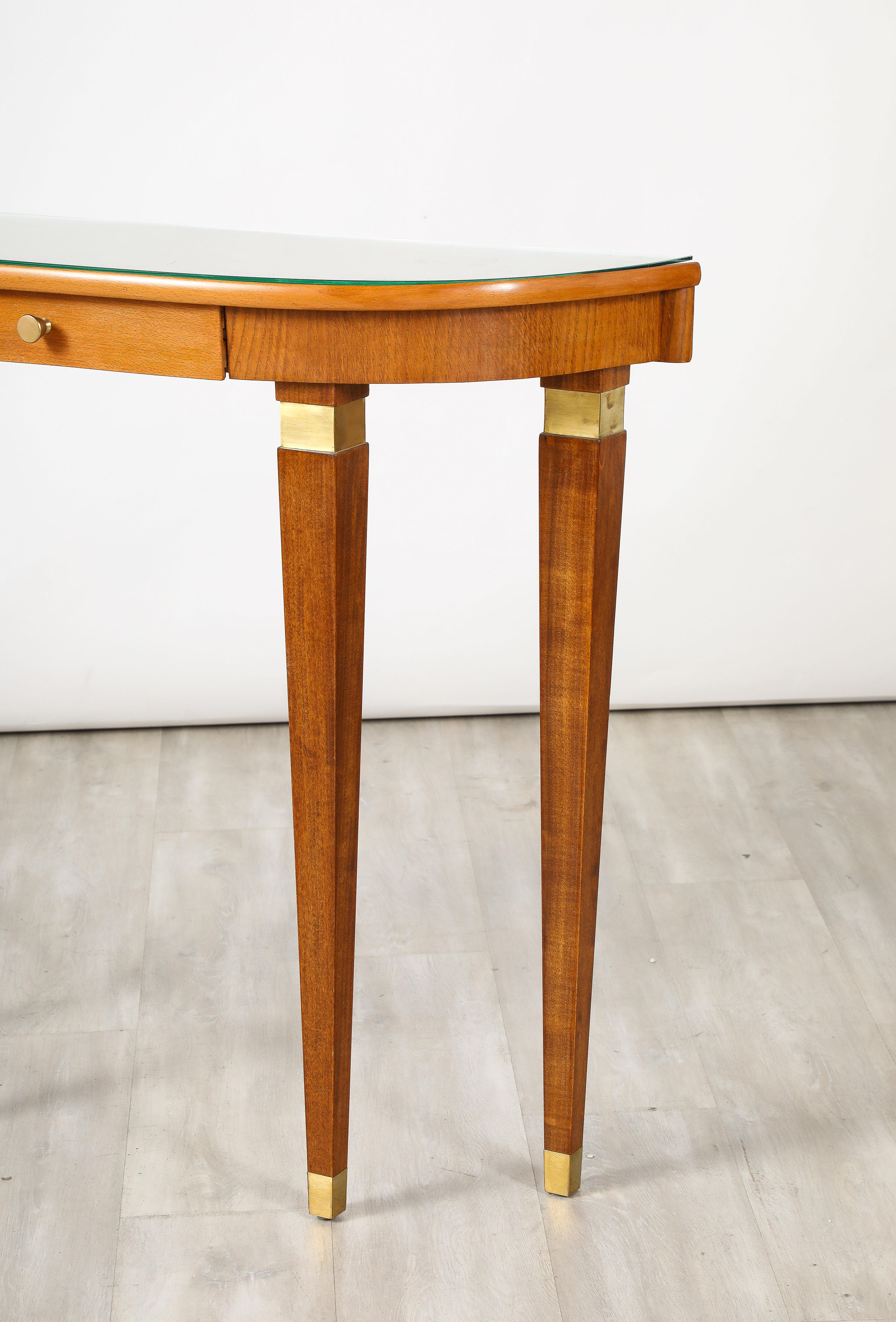 Table console italienne en bois d'érable, Italie, vers 1940  en vente 3