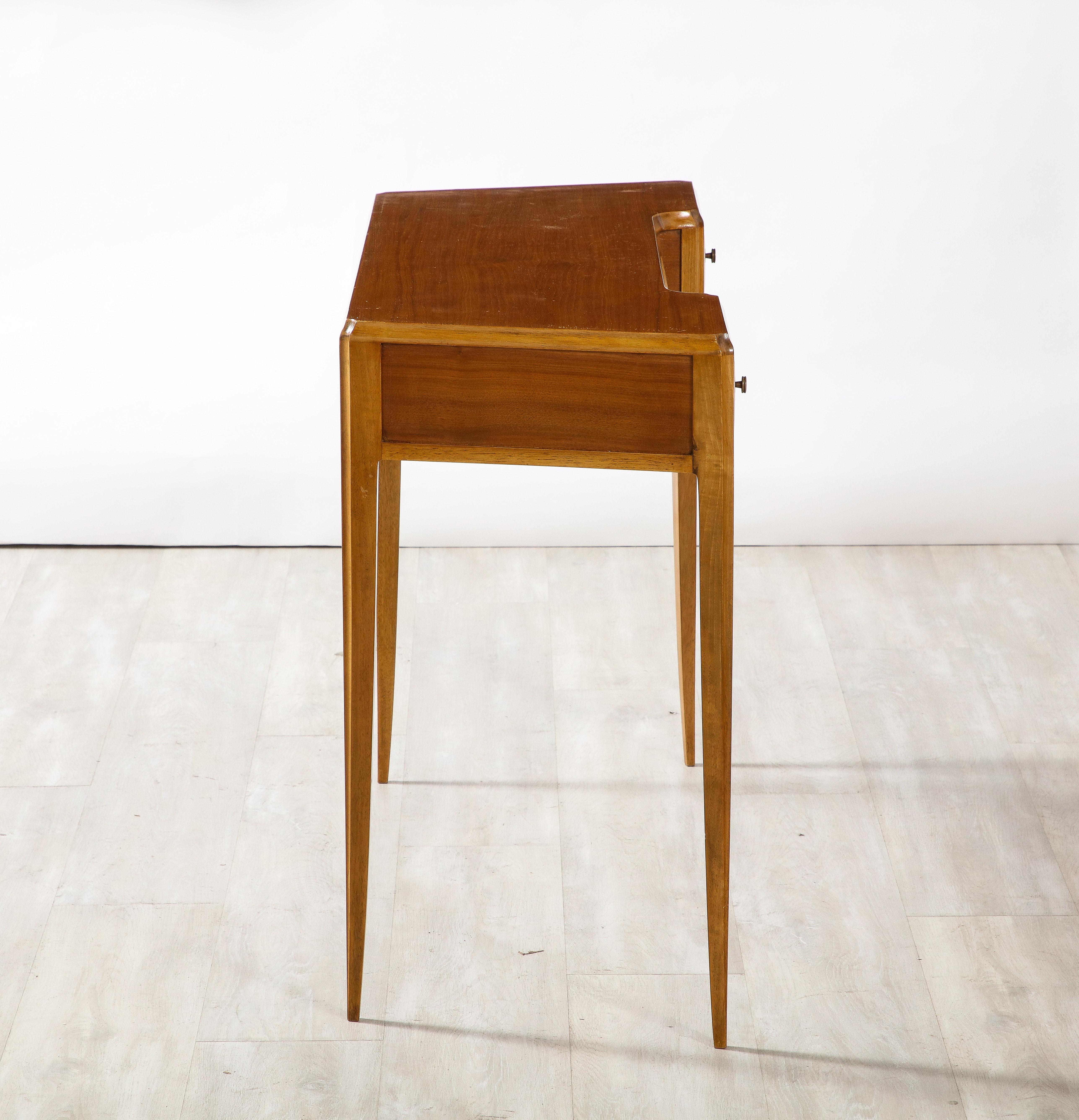 Italian Maple Wood Desk or Writing Table, Circa 1940  6