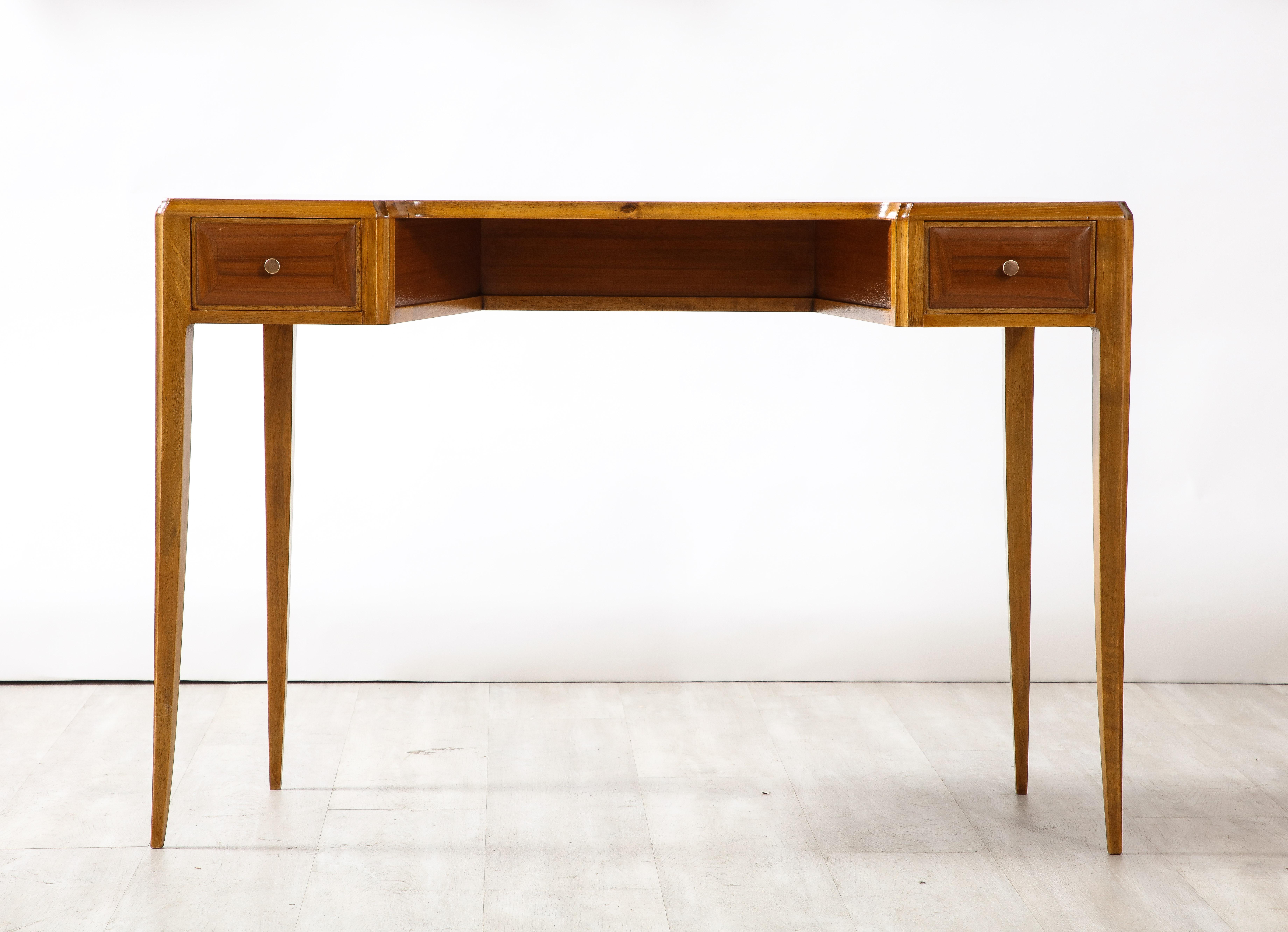 Italian Maple Wood Desk or Writing Table, Circa 1940  10
