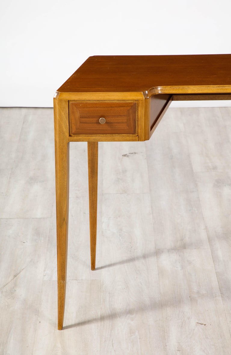 Italian Maple Wood Desk or Writing Table, Circa 1940 For Sale at 1stDibs