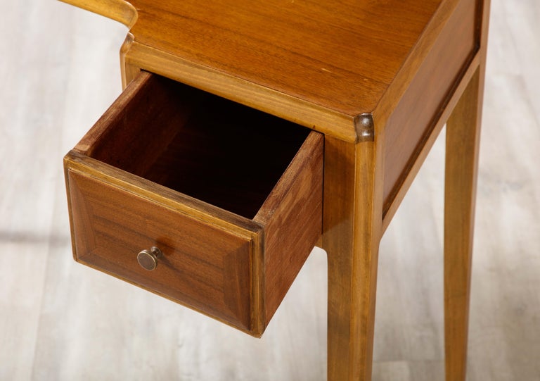 Italian Maple Wood Desk or Writing Table, Circa 1940 For Sale at 1stDibs