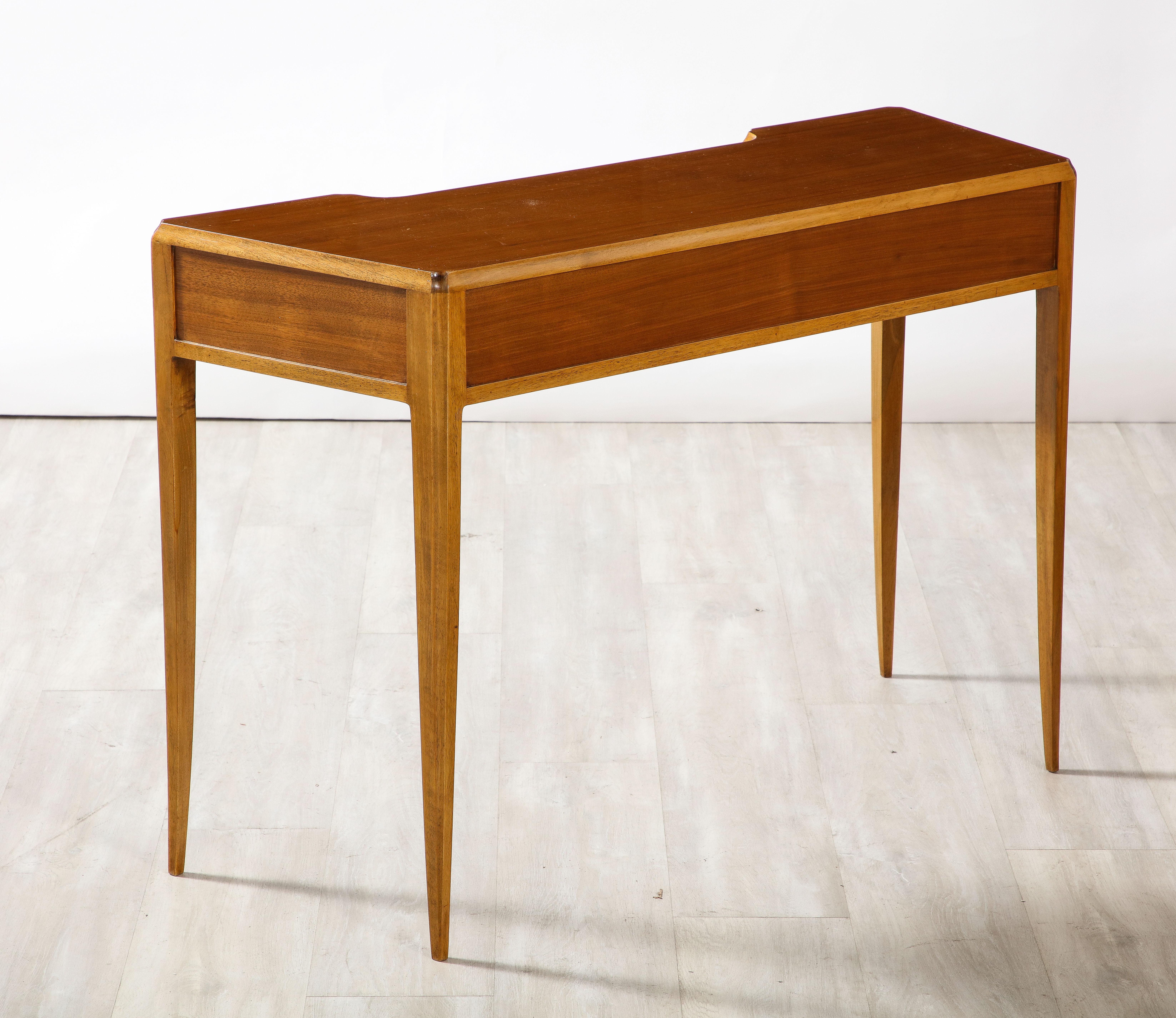 Italian Maple Wood Desk or Writing Table, Circa 1940  4