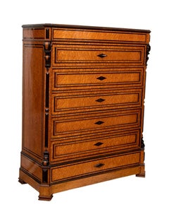 Italian Maple Wood Dresser, Late 1800