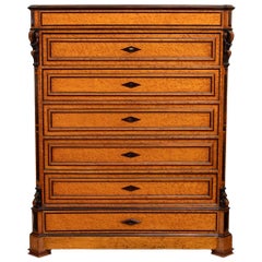 Italian Maple Wood Dresser, Late 1800