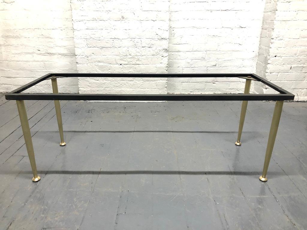 Mid-20th Century Italian Marble and Brass Coffee Table