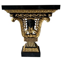 Italian marble and Gilded wood Console