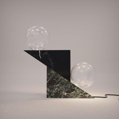 Lampe de table contemporaine en marbre italien Clitemnestra pour October Gallery
