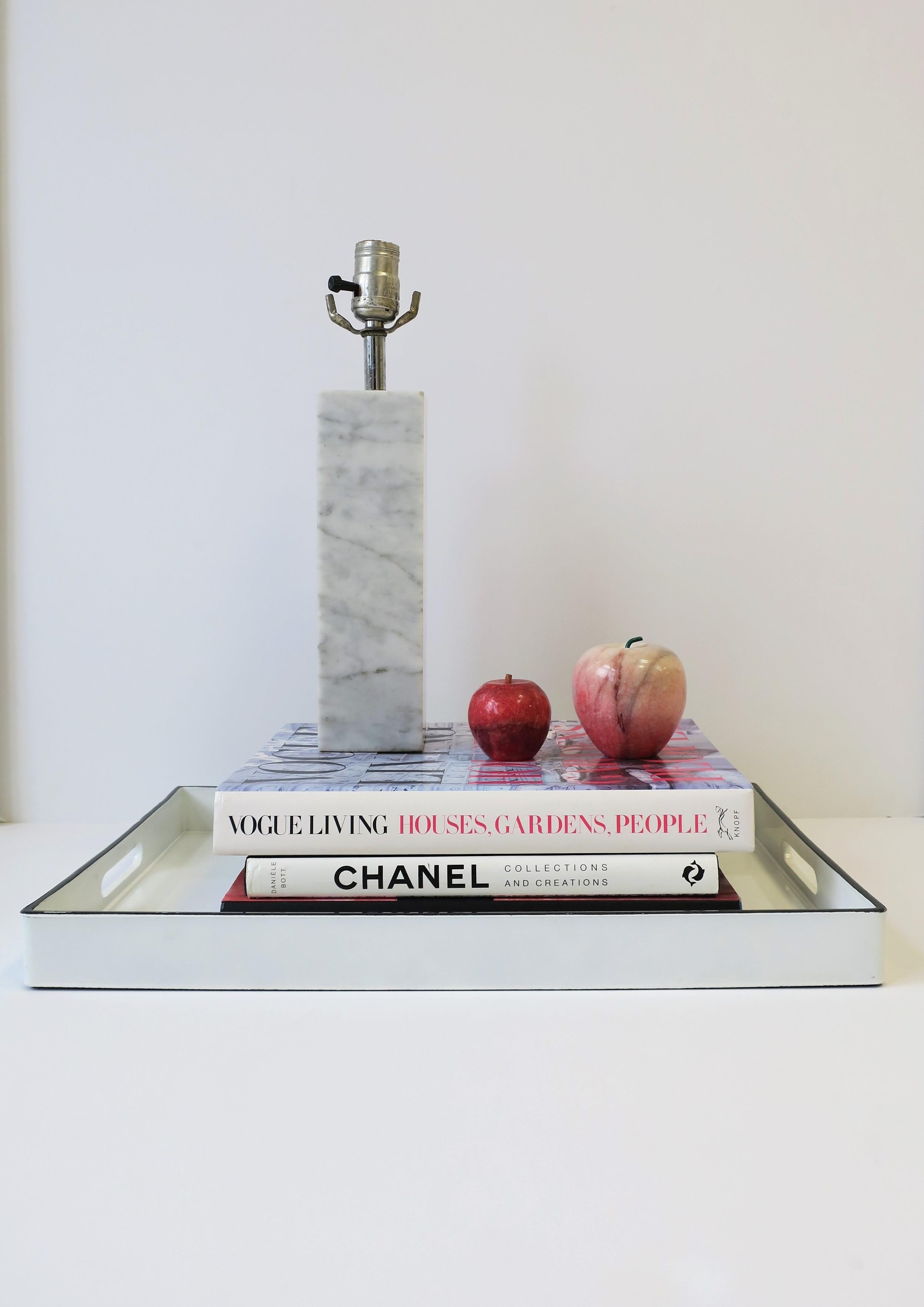 20th Century Italian Modern Marble Apple Fruit Sculptures