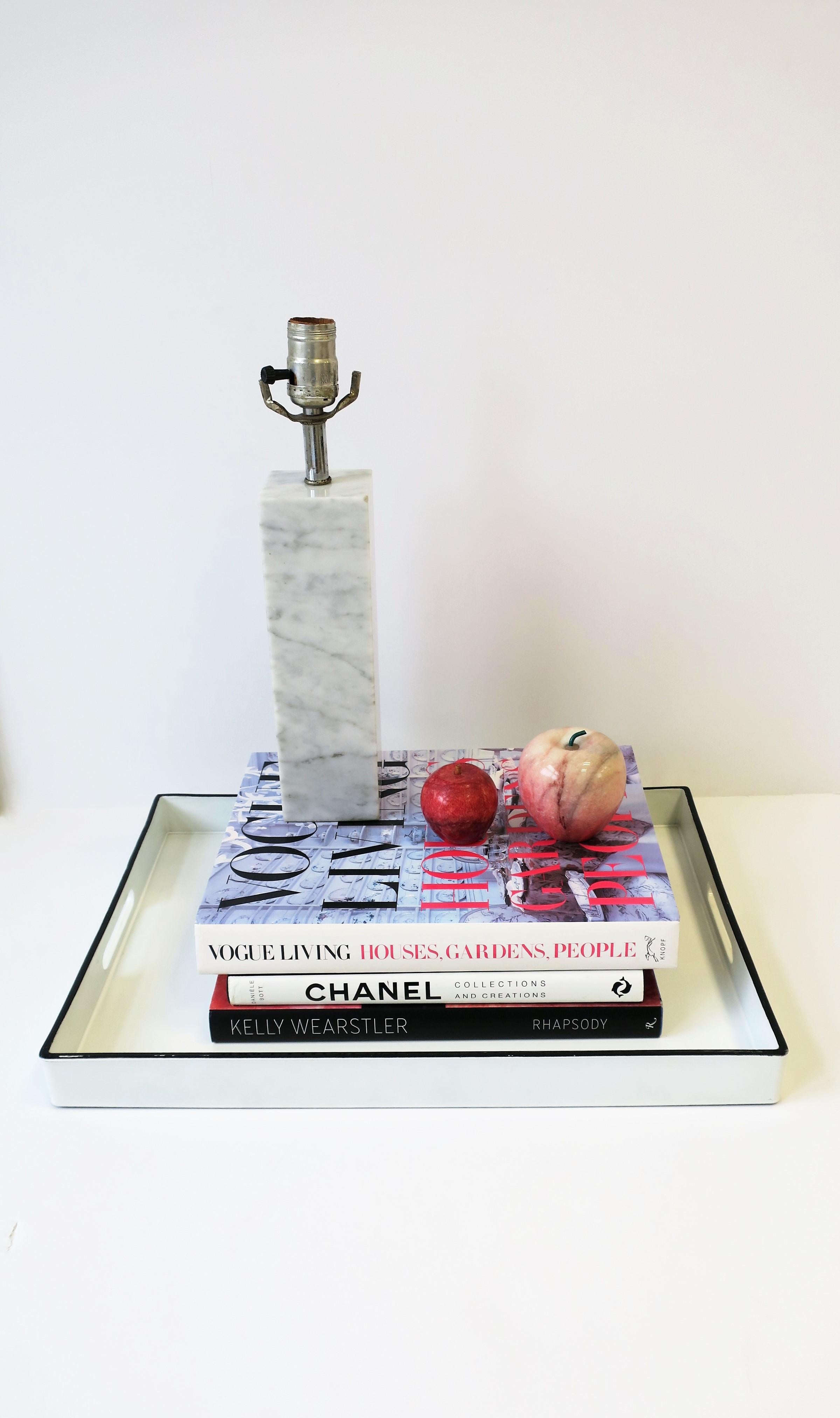 Italian Modern Marble Apple Fruit Sculptures 1