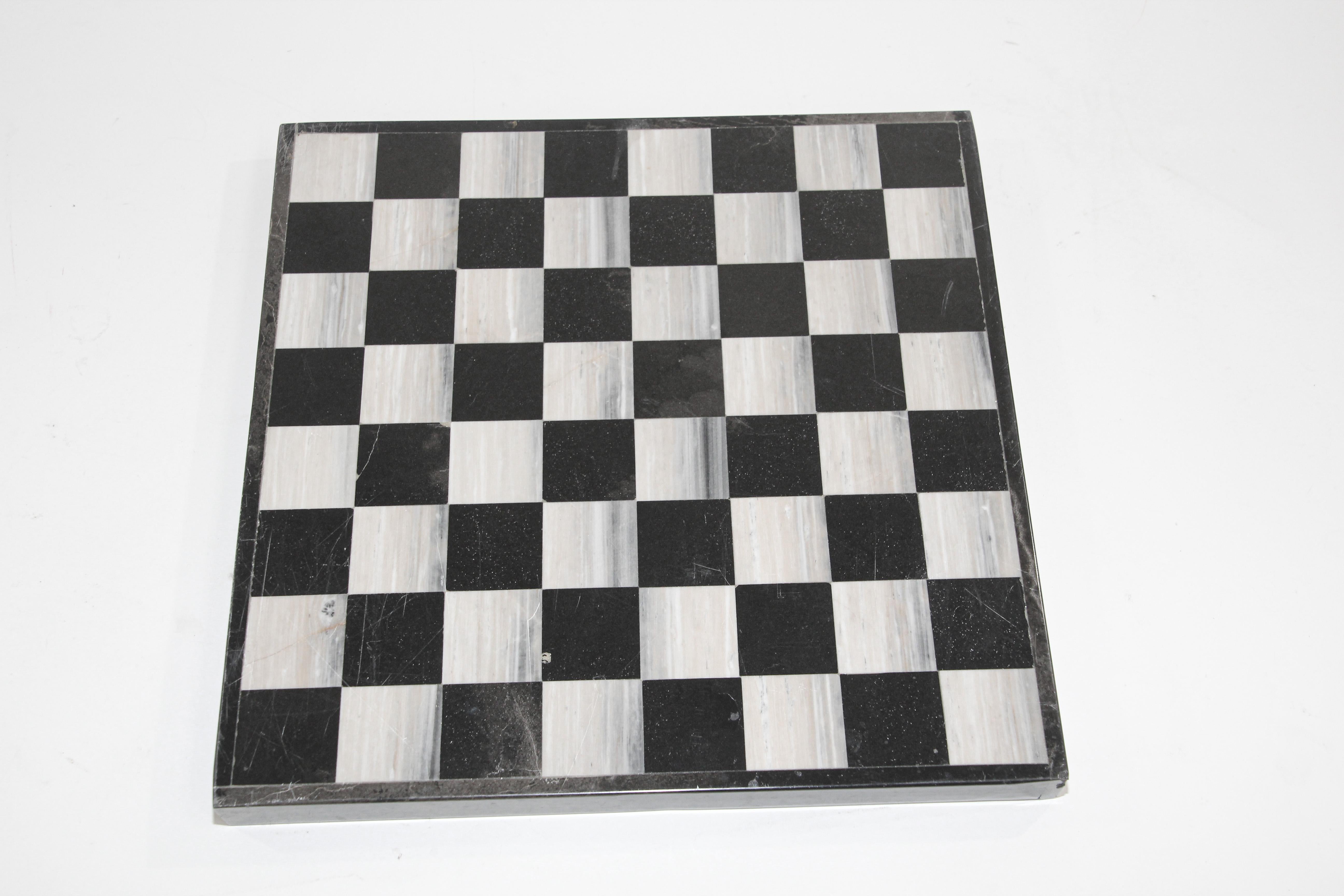 Italian Marble Backgammon and Chess Board Game, 1960s For Sale 1