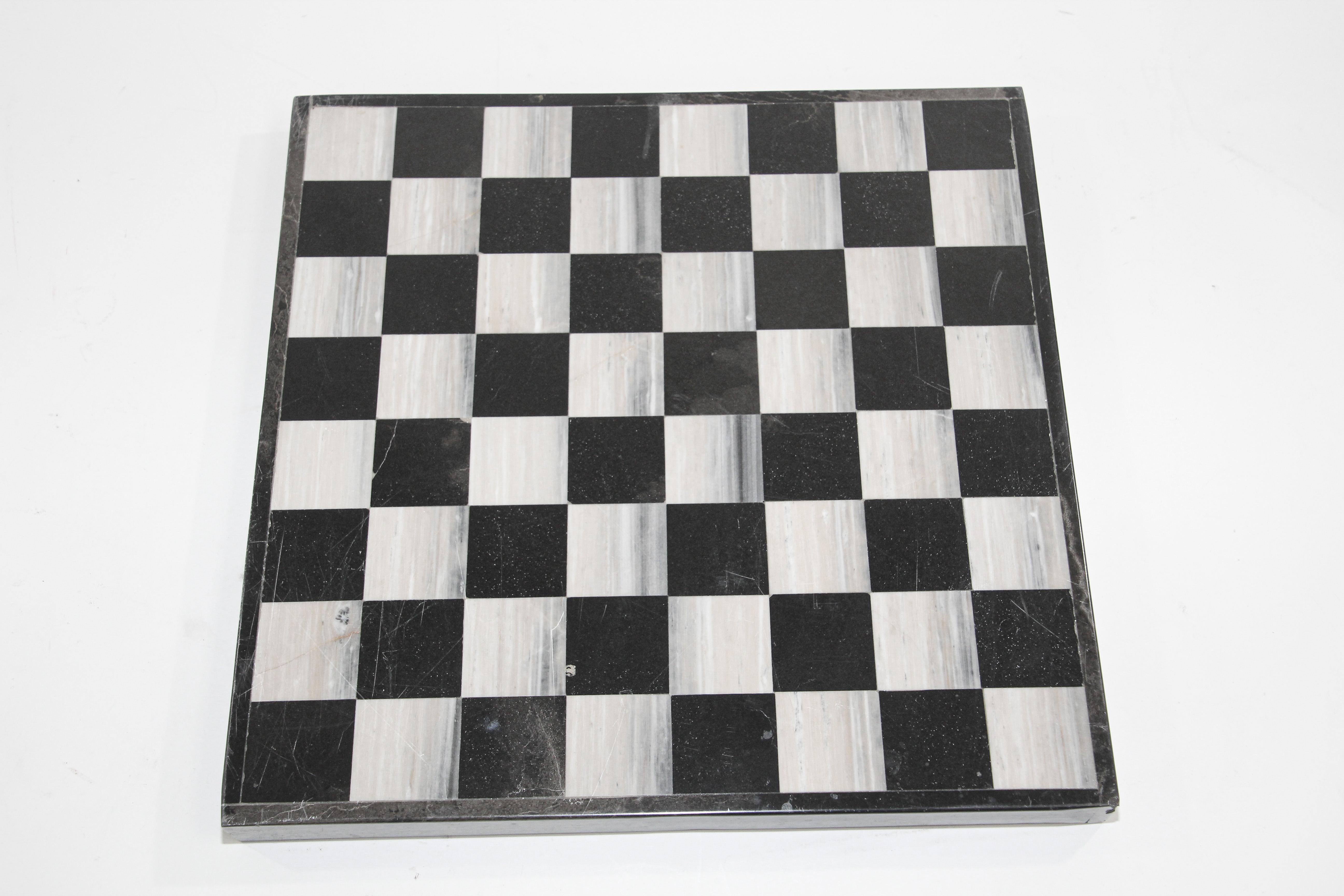 Italienisches Backgammon- und Schachbrettspiel aus Marmor, 1960er Jahre im Angebot 5