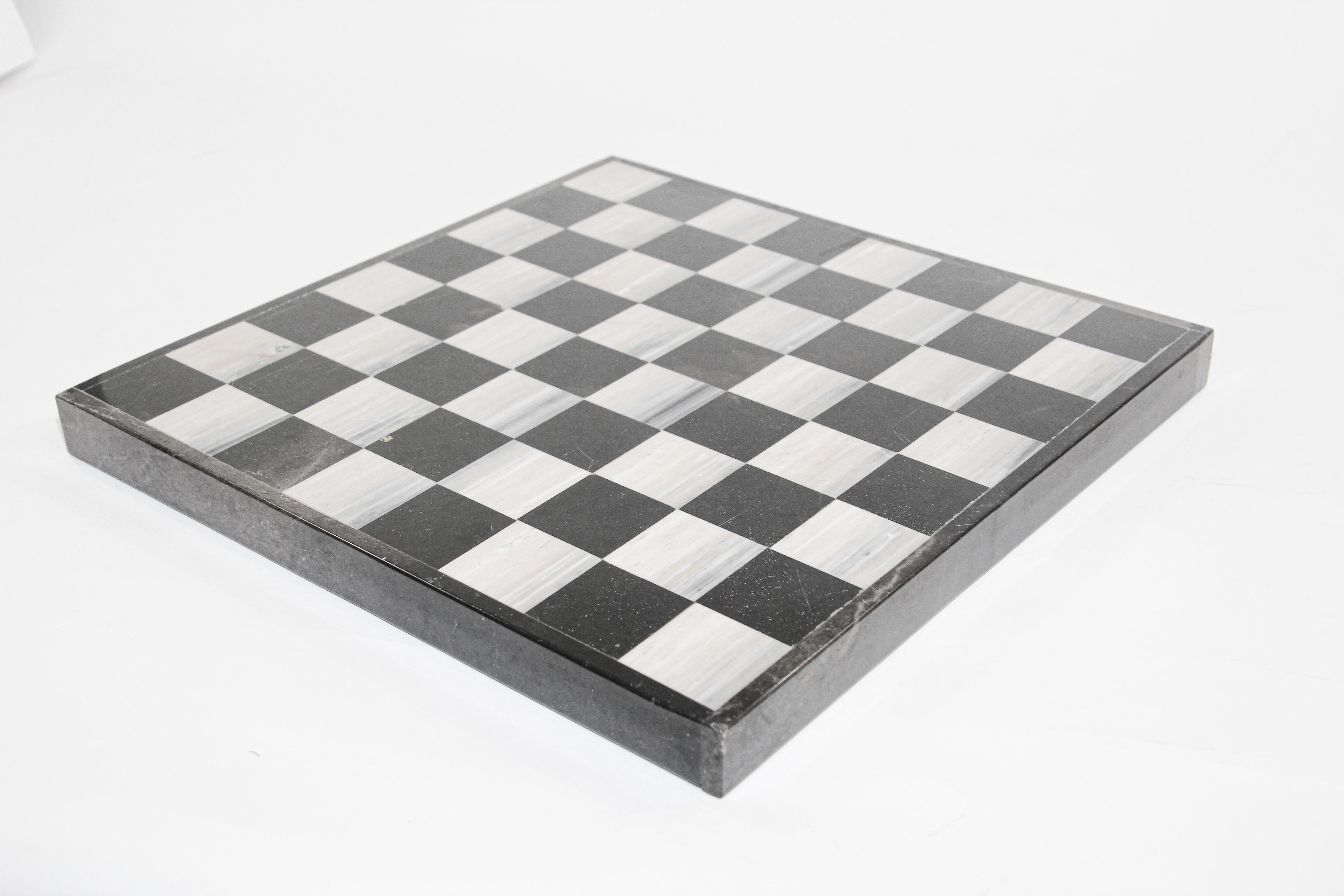 Onyx Jeu de backgammon et d'échecs en marbre italien, années 1960 en vente