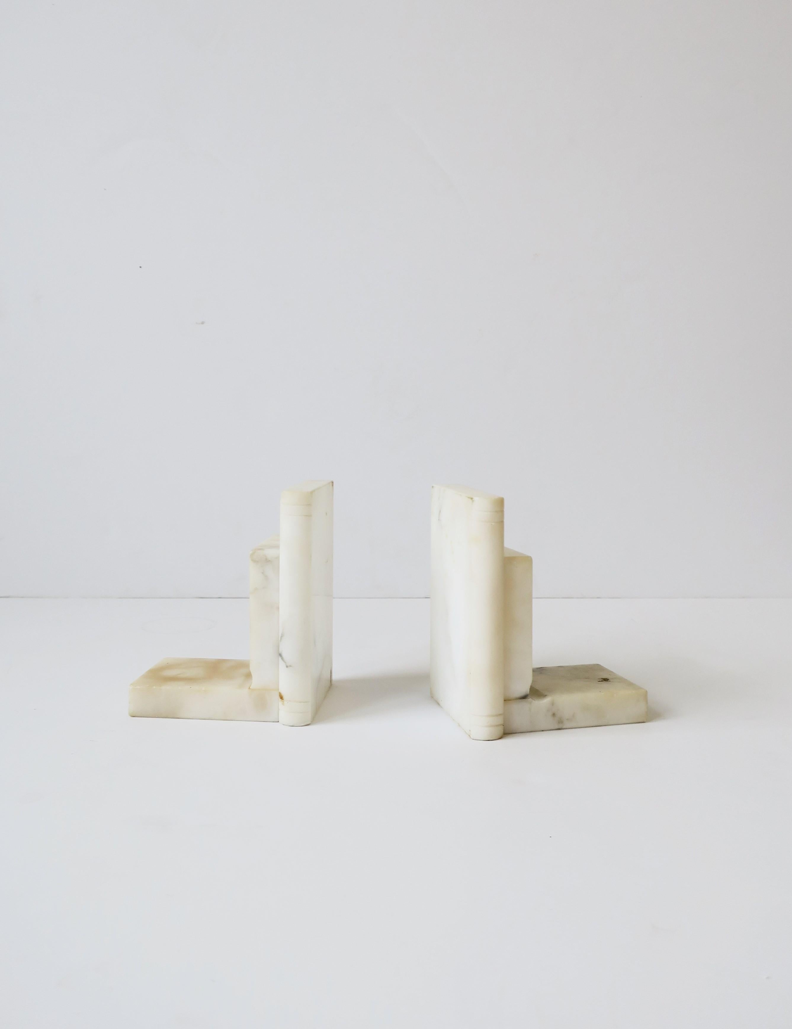 Italian Marble 'Book' Bookends, Pair 5