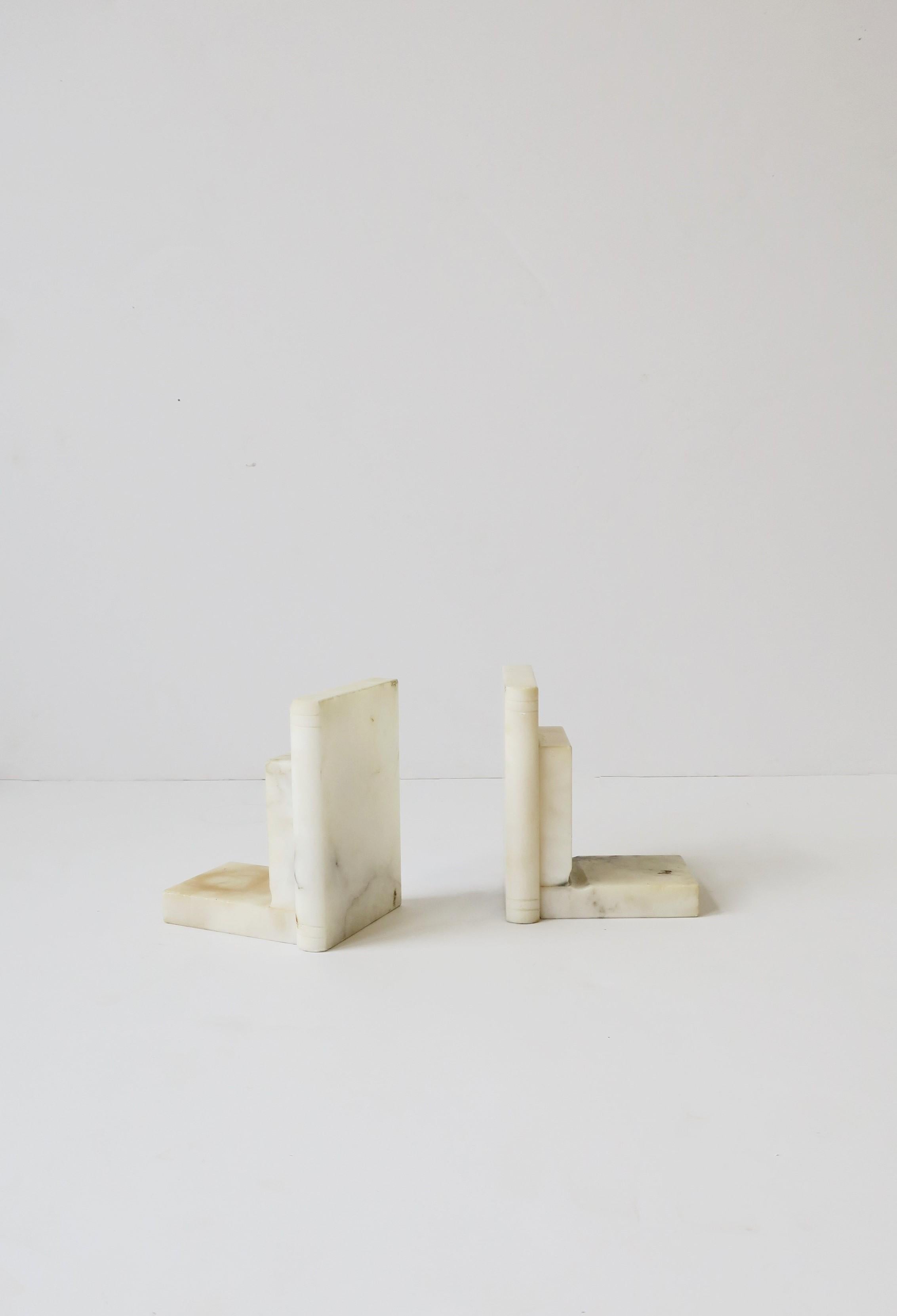 Italian Marble 'Book' Bookends, Pair 6