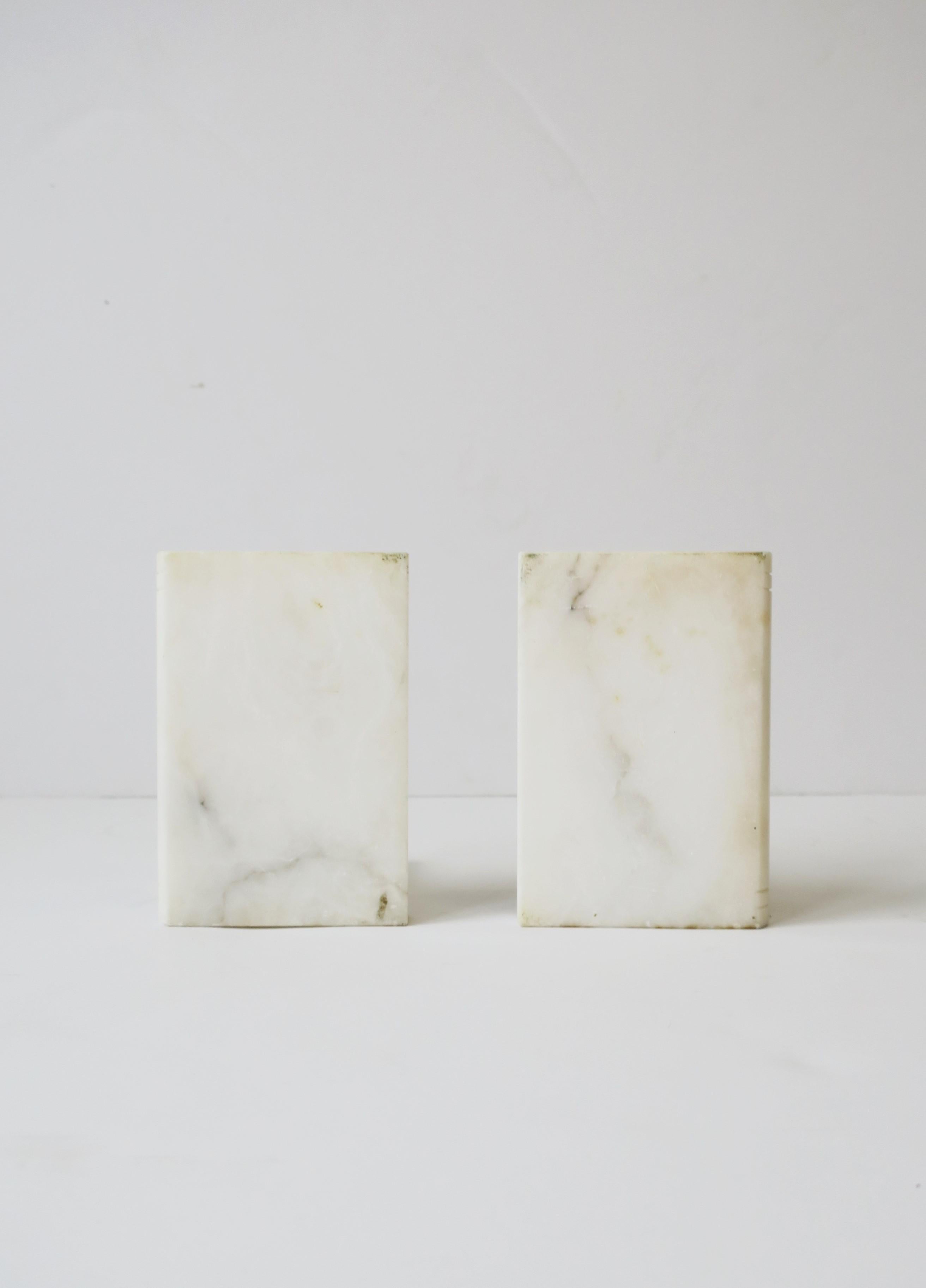 Italian Marble 'Book' Bookends, Pair 9