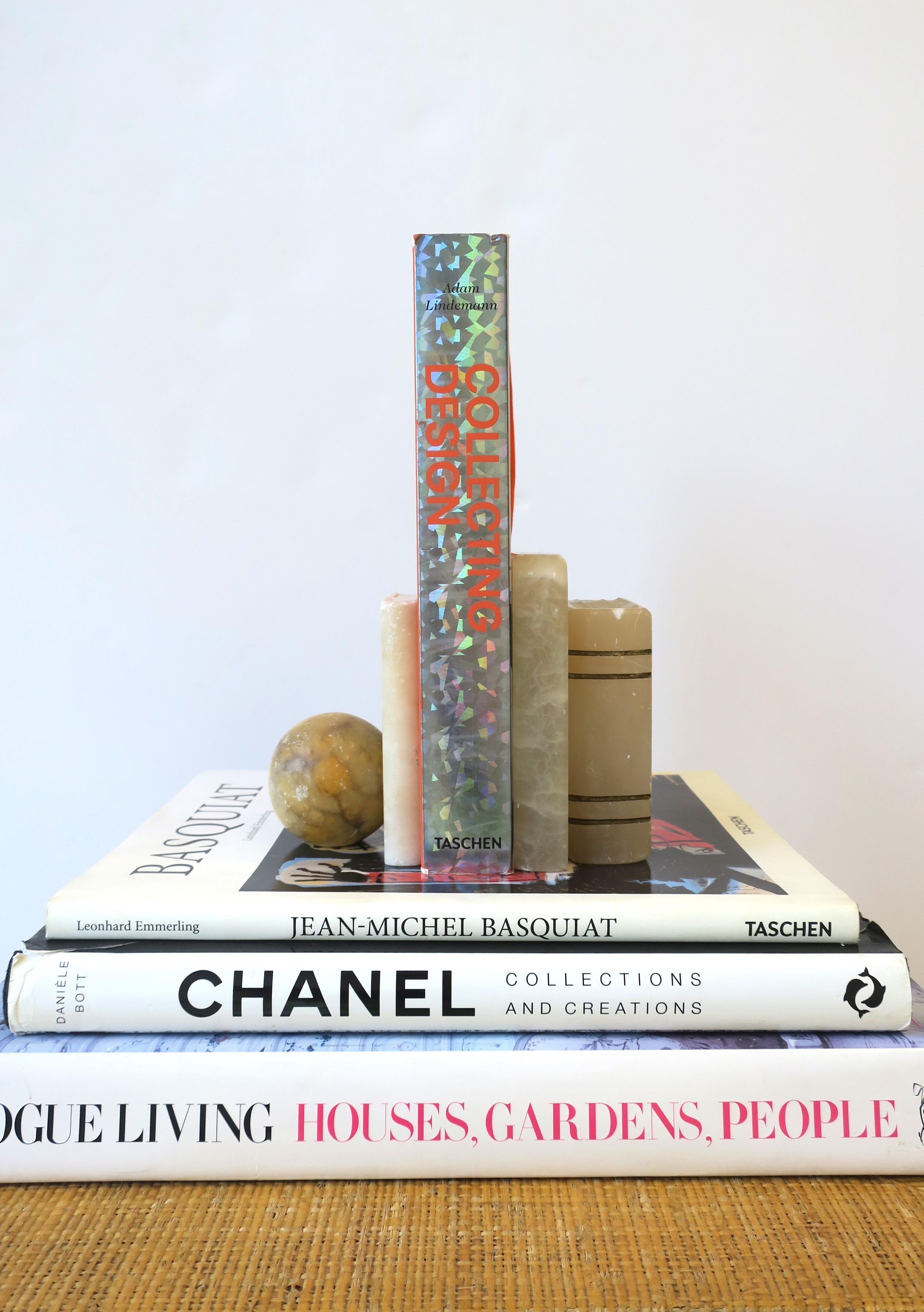 Italian Marble 'Book' Bookends, Pair 2