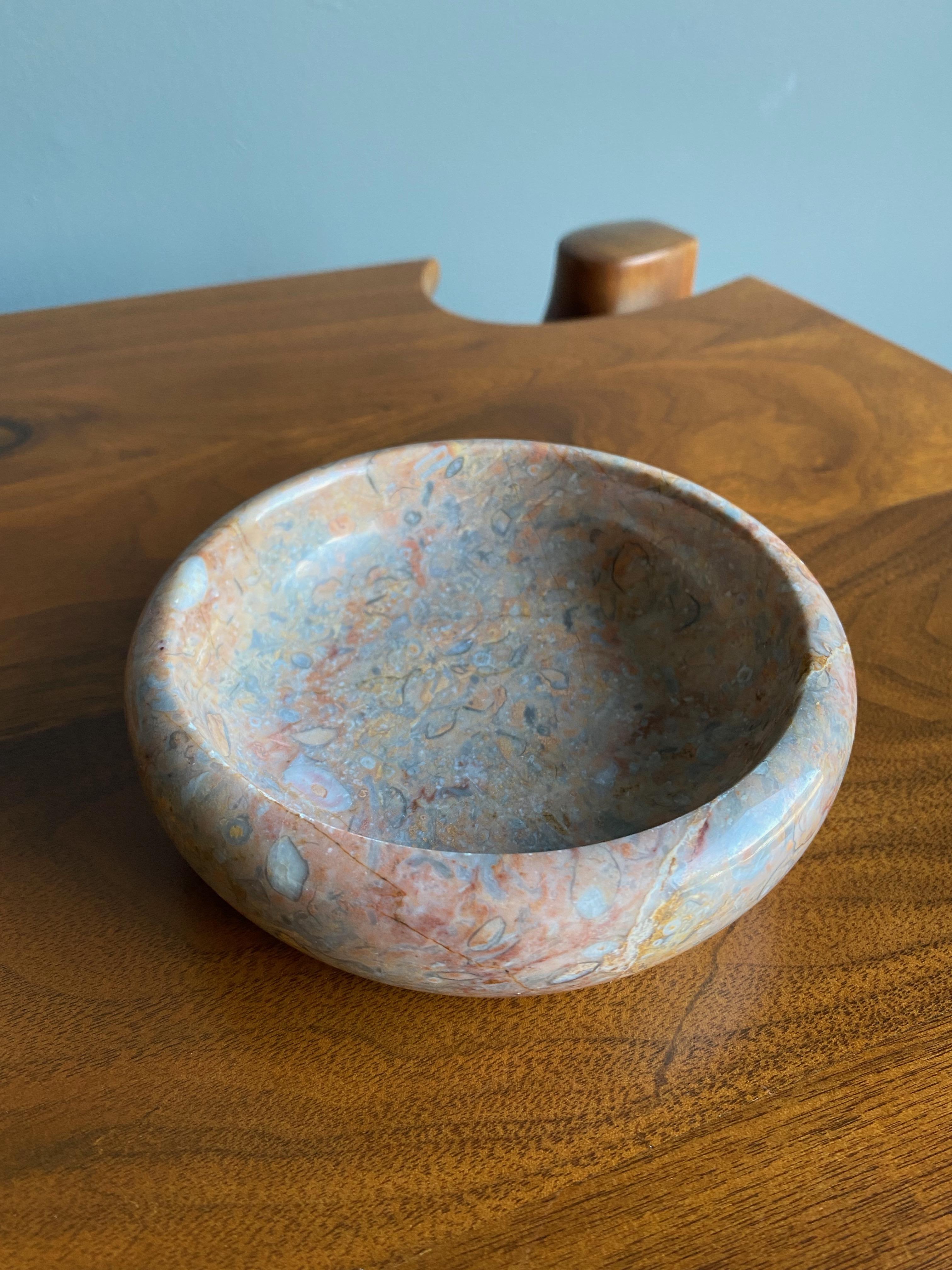 20th Century Italian Marble Bowl, circa 1975