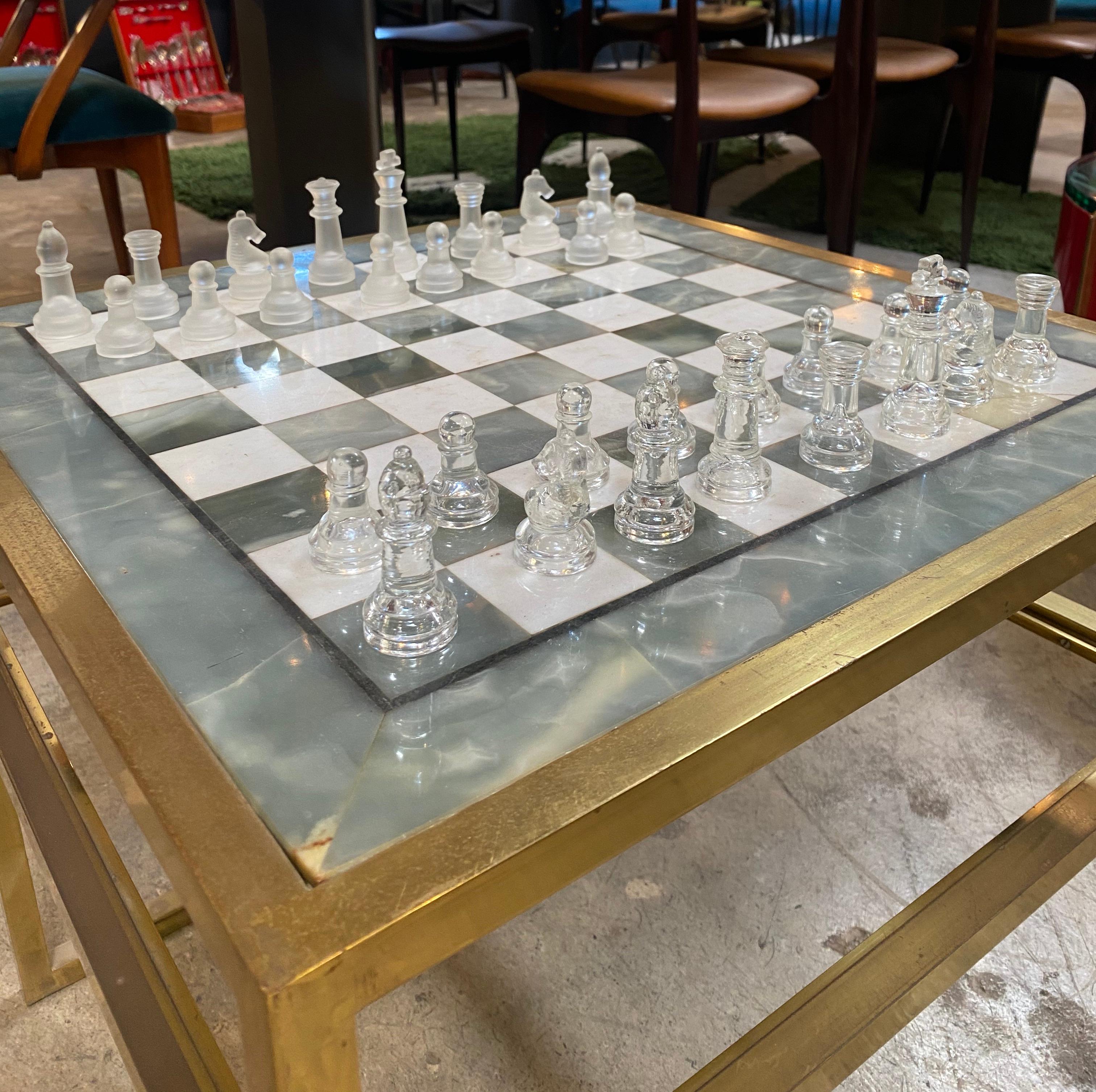 Italian Marble Chess Board, Early 20th Century 2