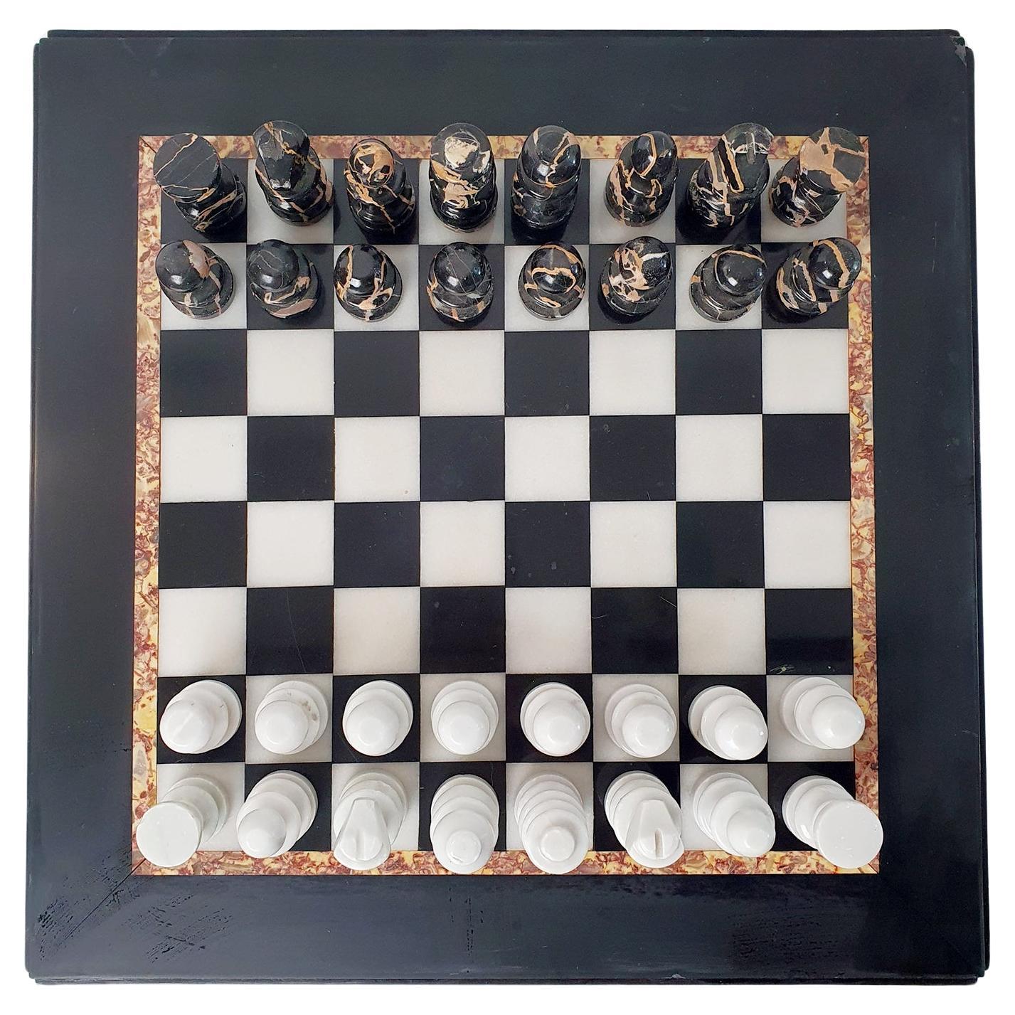 Italian Marble Chess Board For Sale